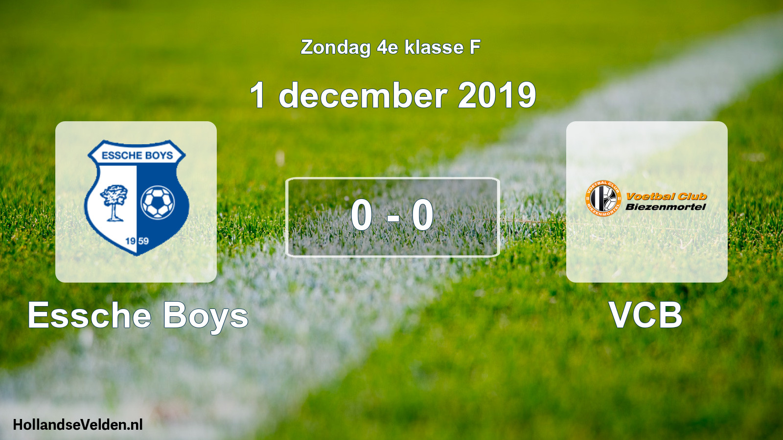 Total number of matches played: Essche Boys - VCB 0 - 0 (1 December 2019)