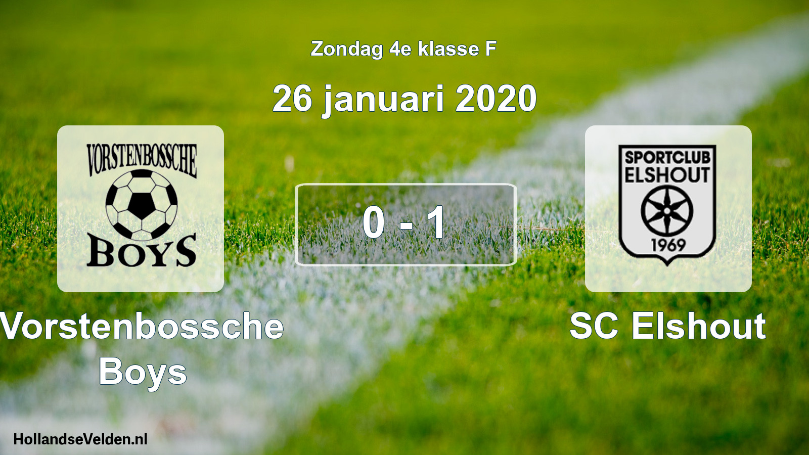 Total number of matches played: Vorstenbossche Boys - SC Elshout 0 - 1 (26 January 2020)