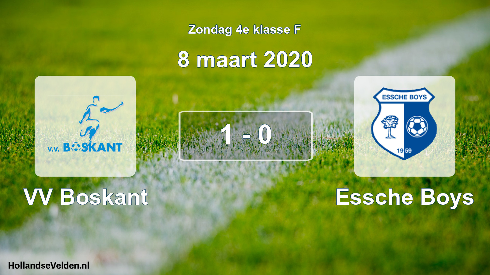 Total number of matches played: VV Boskant - Essche Boys 1 - 0 (8 March 2020)