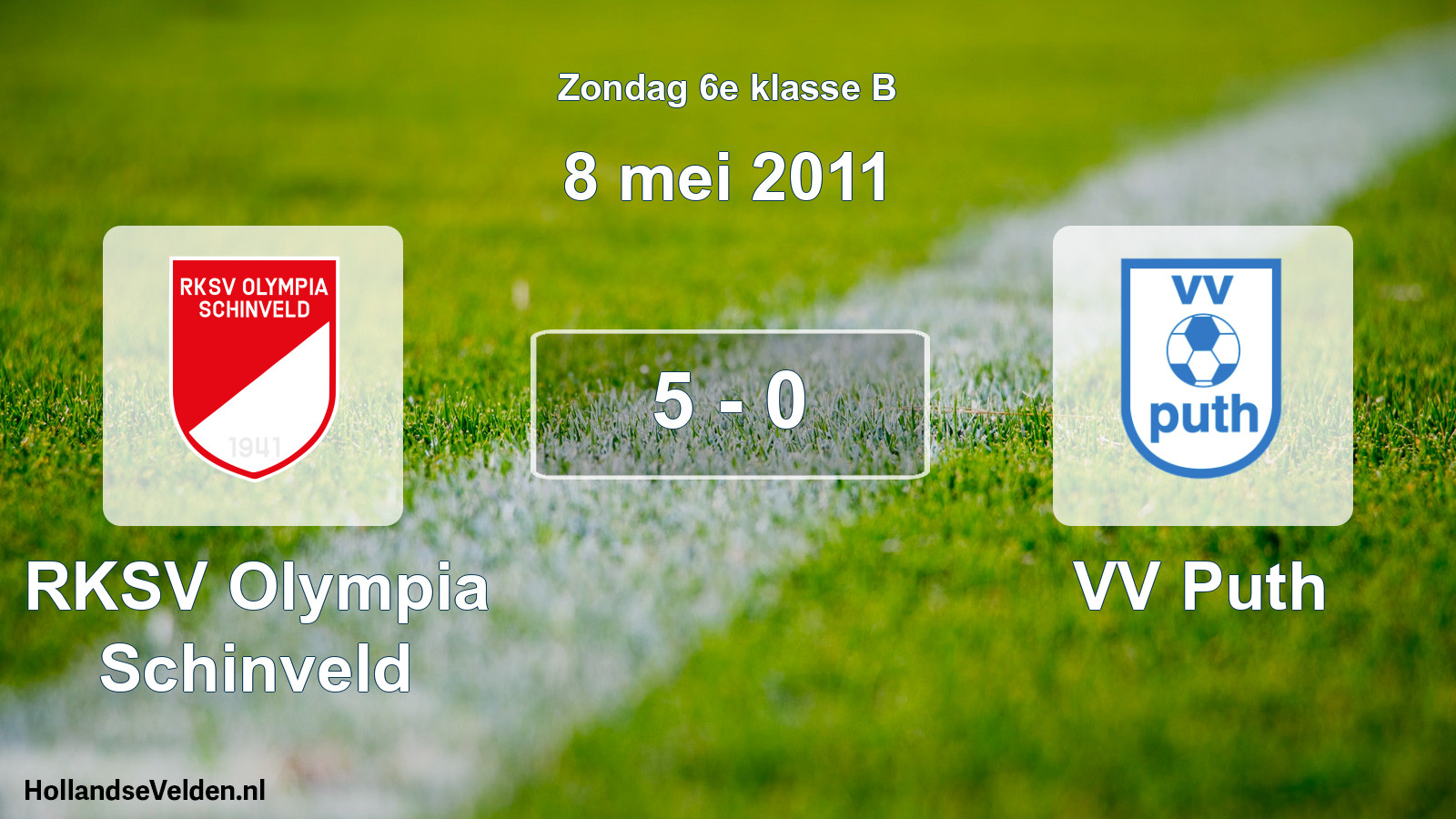 Total number of matches played: RKSV Olympia Schinveld - VV Puth 5 - 0 (8 May 2011)
