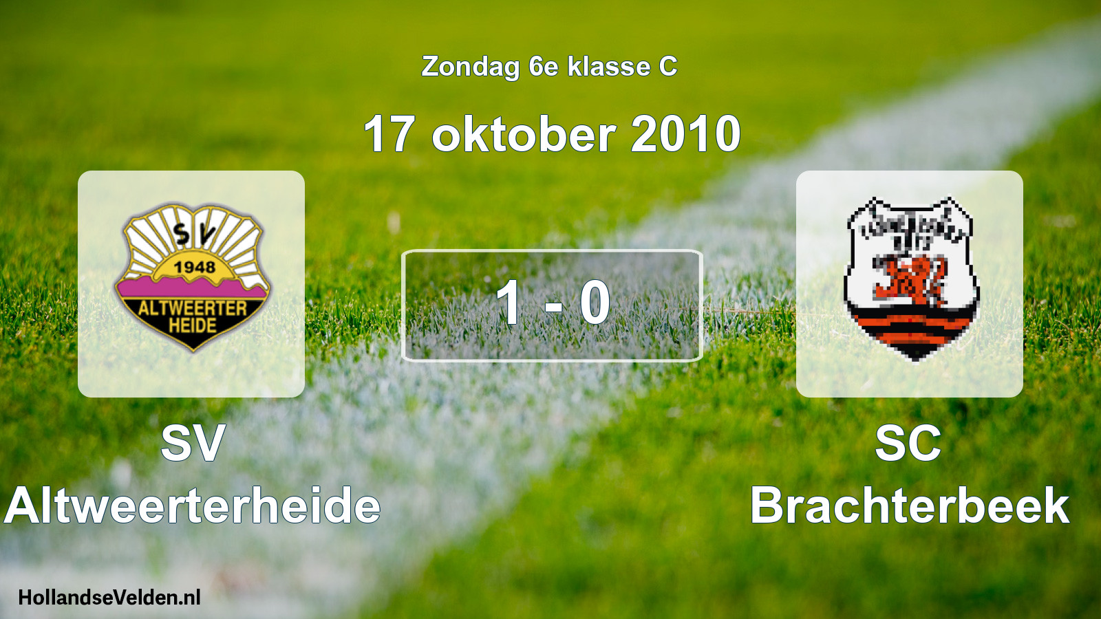 Total number of matches played: SV Altweerterheide - SC Brachterbeek 1 - 0 (17 October 2010)