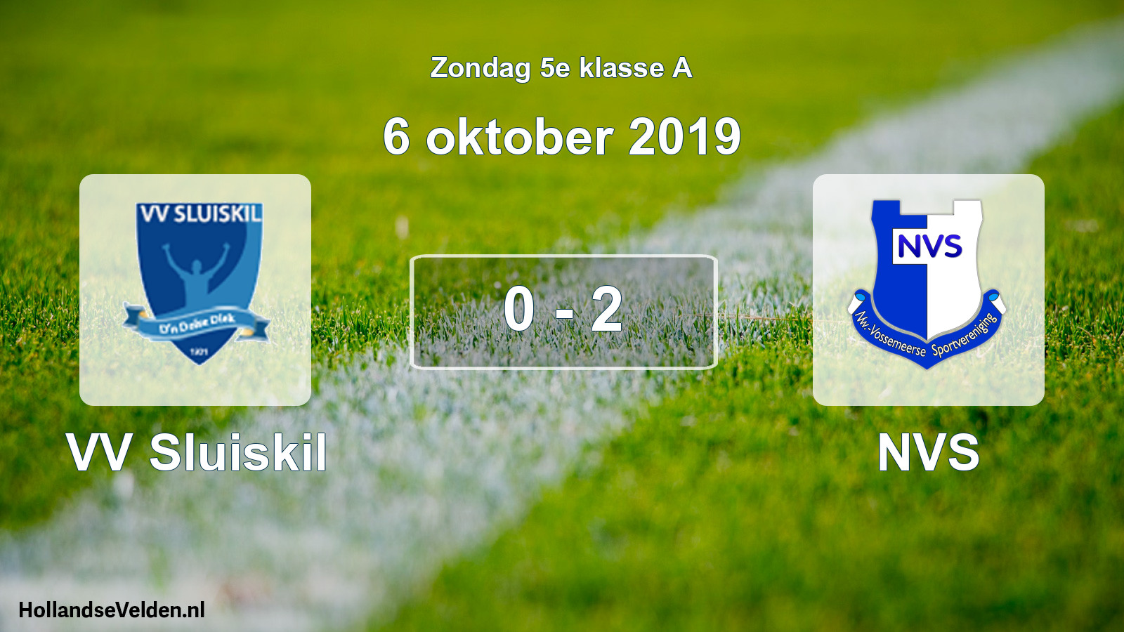 Total number of matches played: VV Sluiskil - NVS 0 - 2 (6 October 2019)