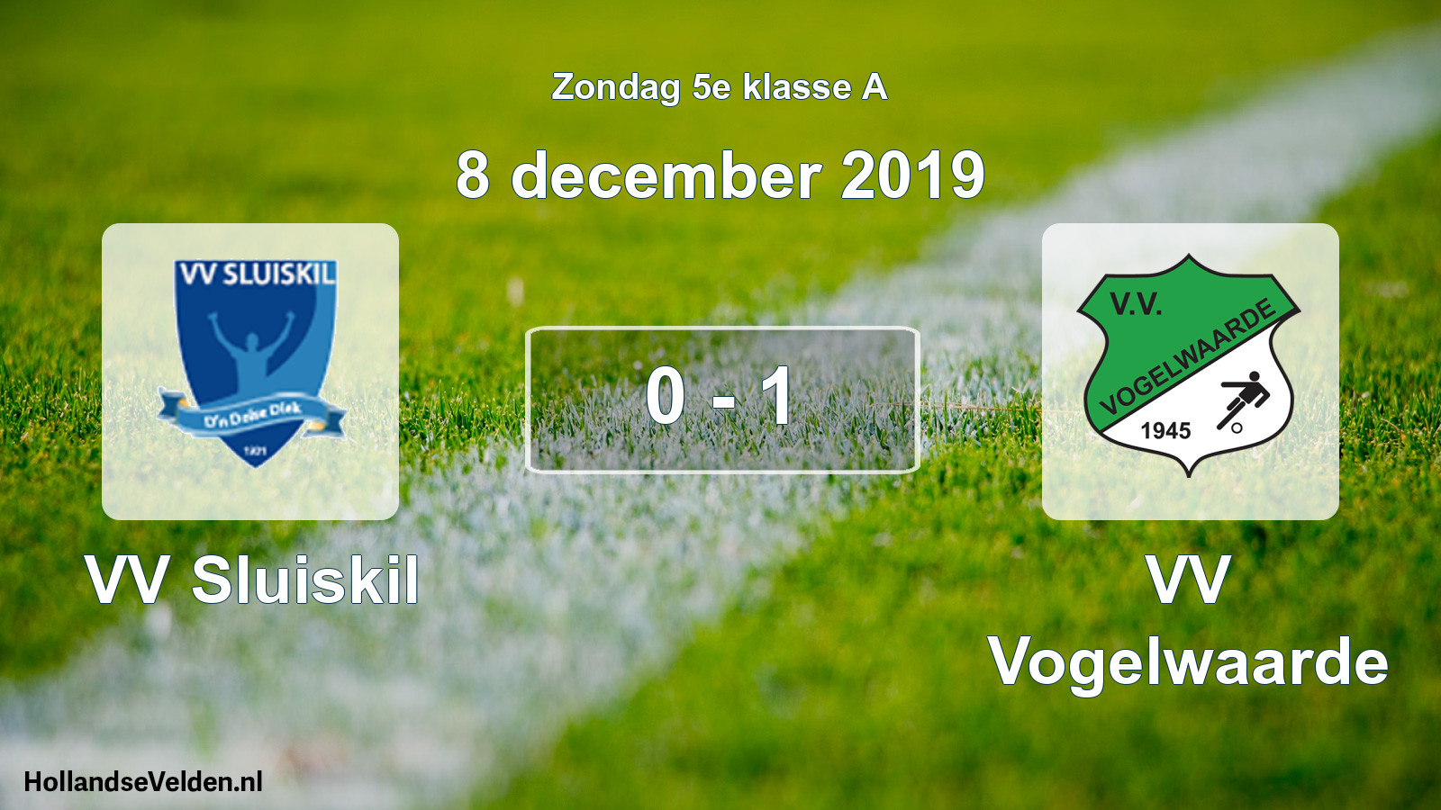 Total number of matches played: VV Sluiskil - VV Vogelwaarde 0 - 1 (8 December 2019)