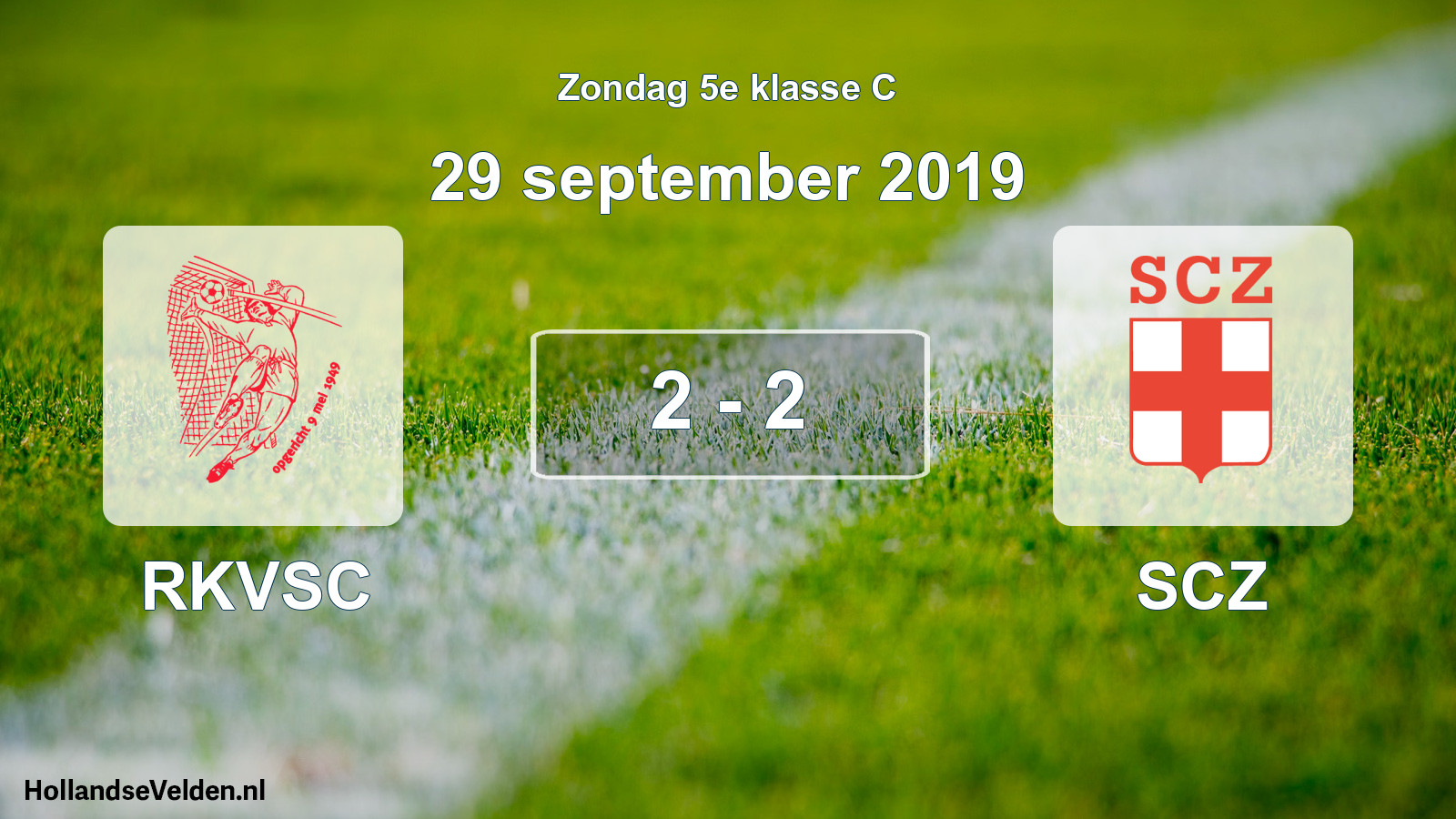 Total number of matches played: RKVSC - SCZ 2 - 2 (29 September 2019)