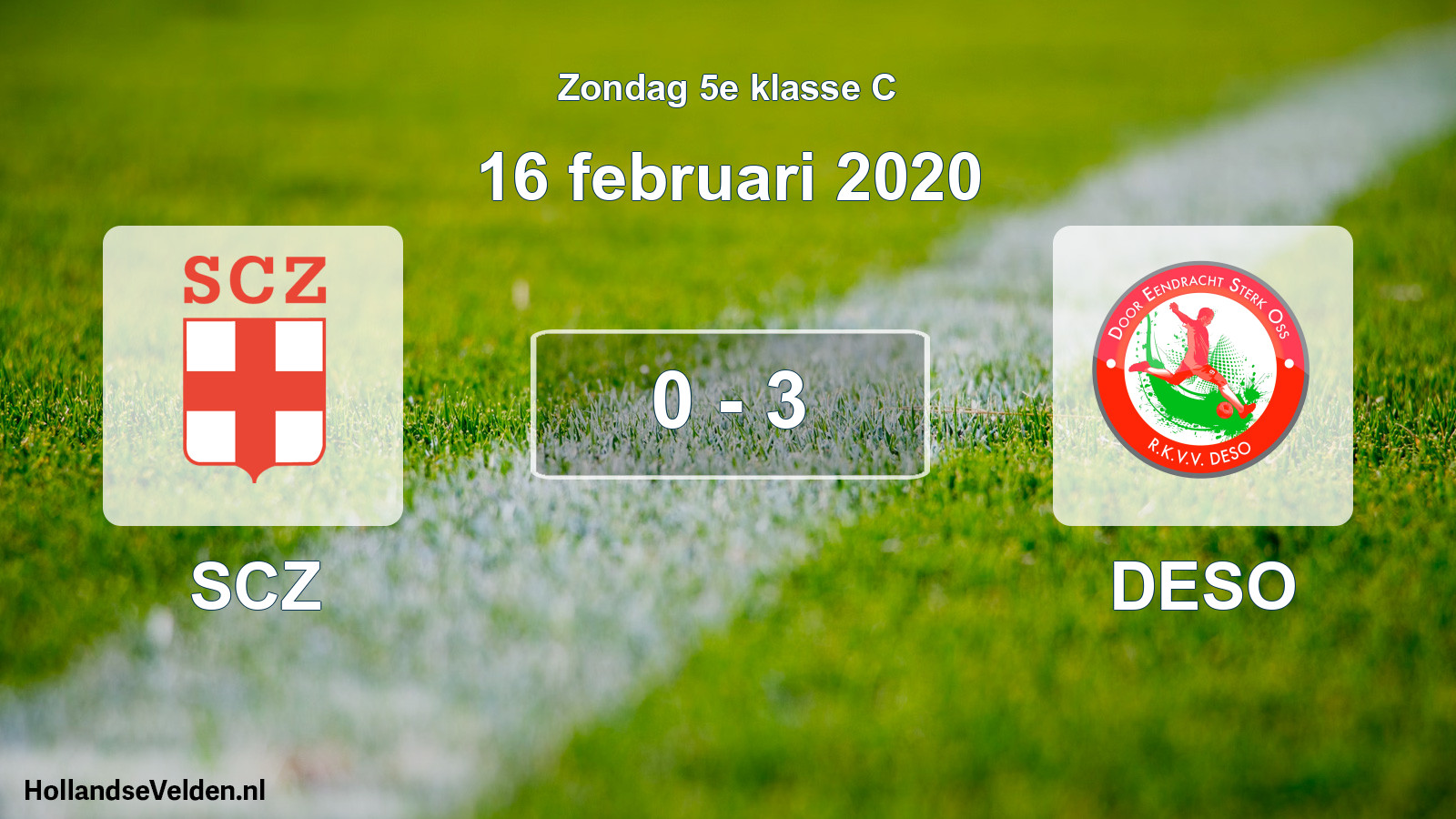 Total number of matches played: SCZ - DESO 0 - 3 (16 February 2020)