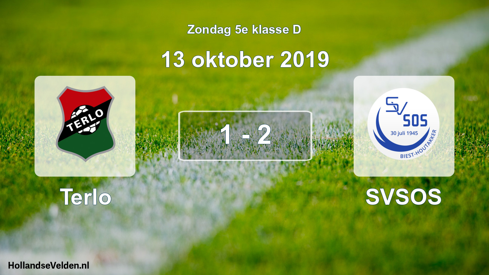 Total number of matches played: Terlo - SVSOS 1 - 2 (13 October 2019)