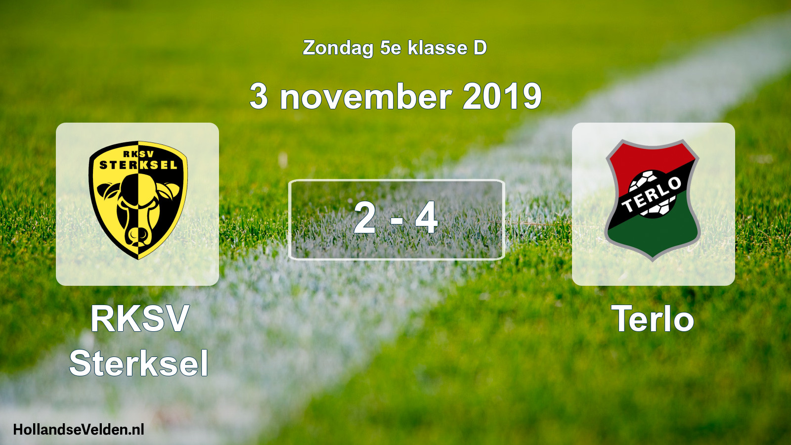 Total number of matches played: RKSV Sterksel - Terlo 2 - 4 (3 November 2019)