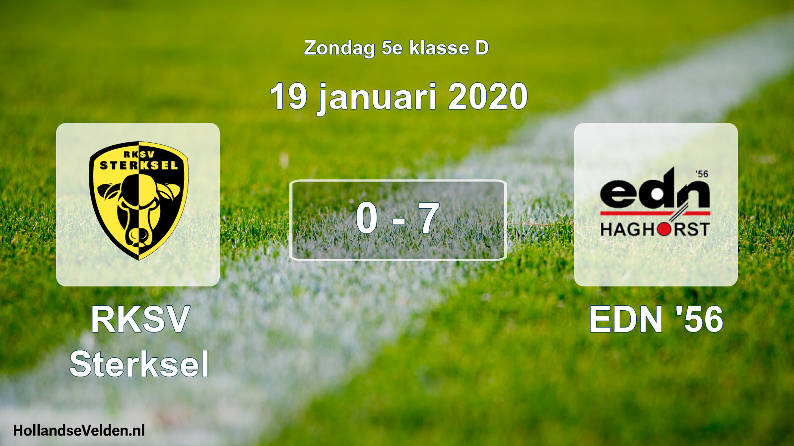 Total number of matches played: RKSV Sterksel - EDN '56 0 - 7 (19 January 2020)