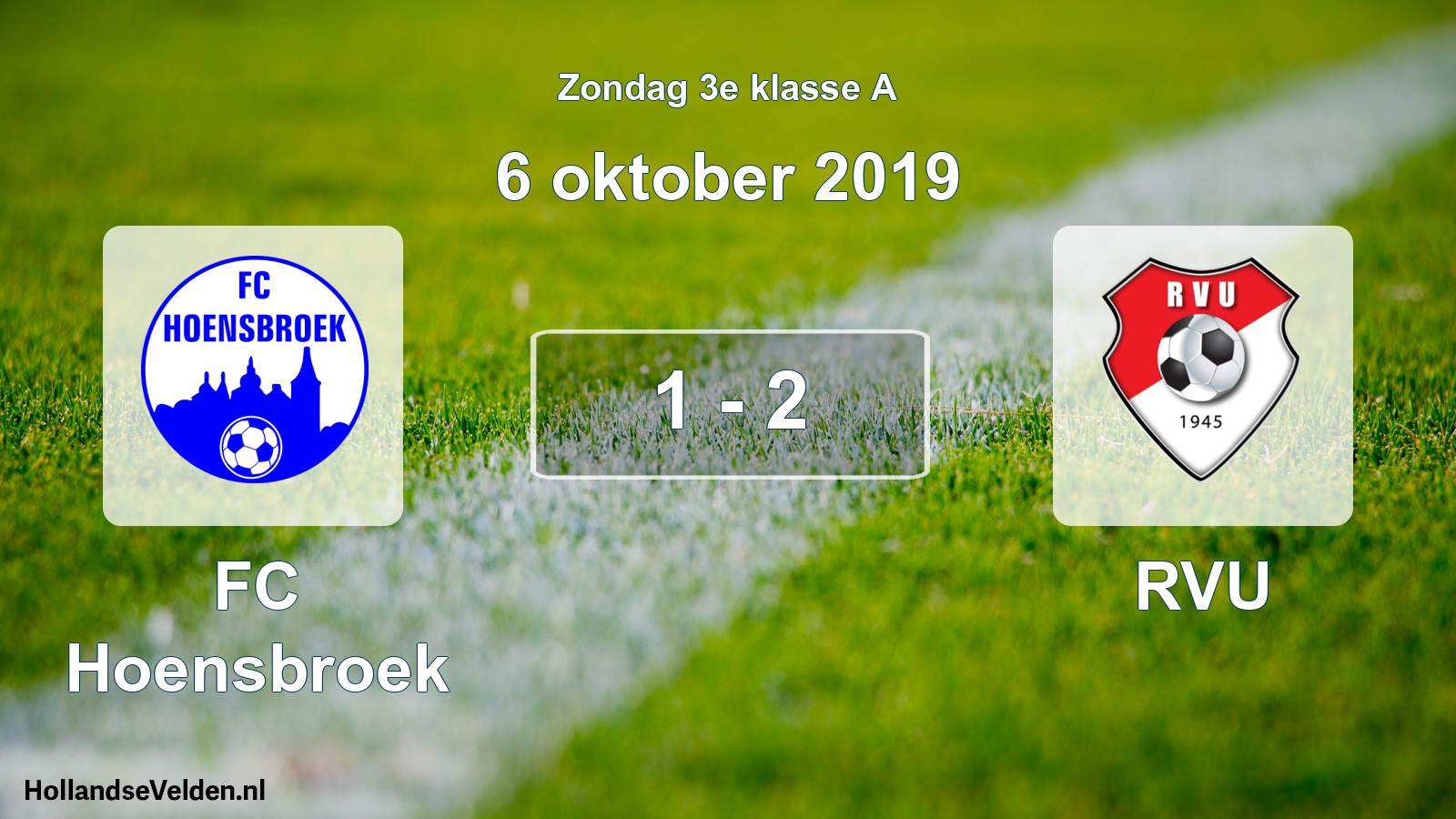 Total number of matches played: FC Hoensbroek - RVU 1 - 2 (6 October 2019)