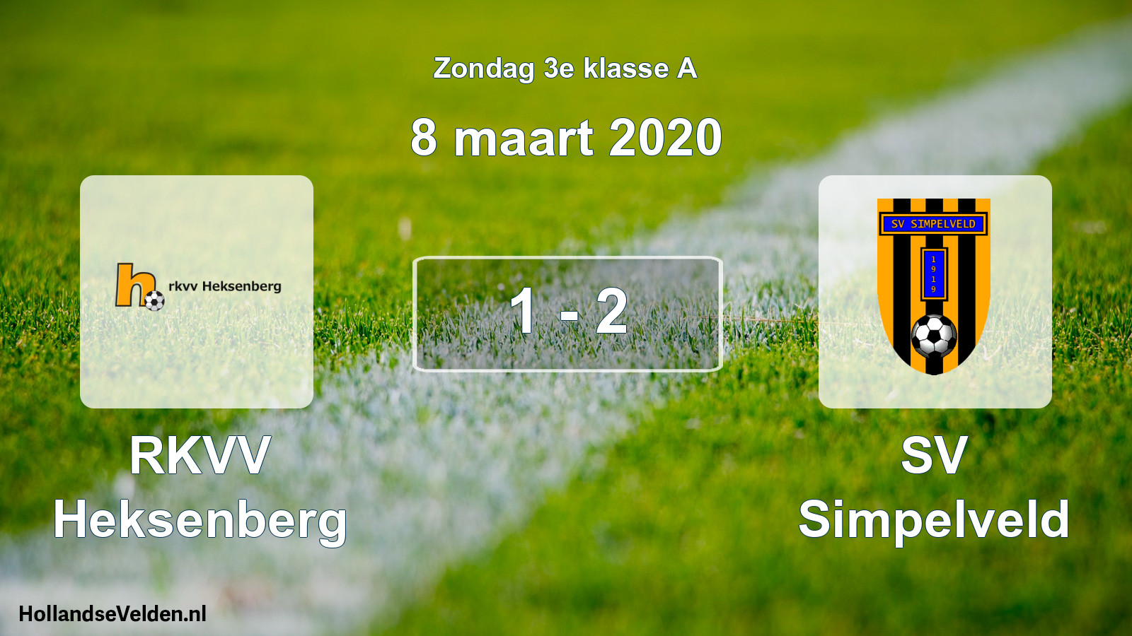 Total number of matches played: RKVV Heksenberg - SV Simpelveld 1 - 2 (8 March 2020)