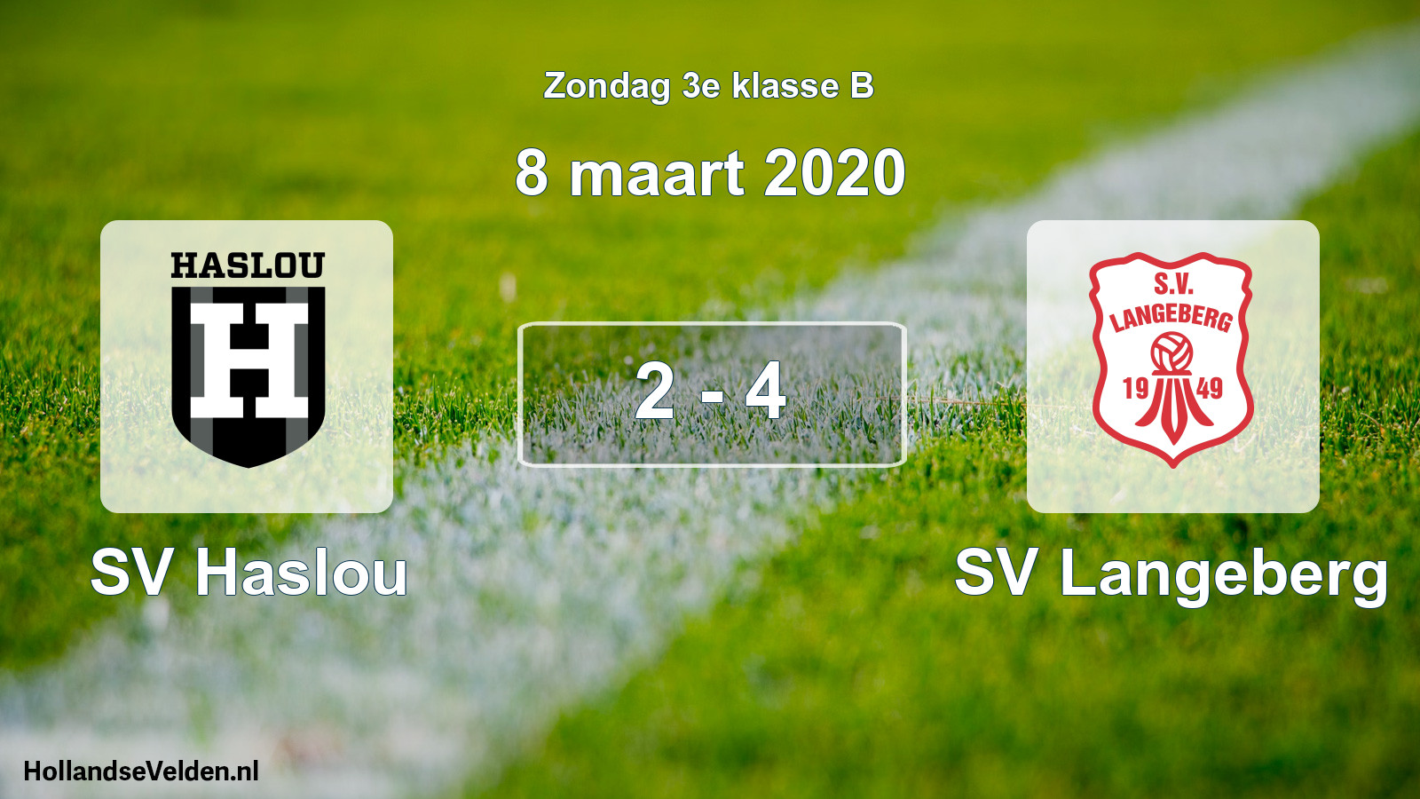 Total number of matches played: SV Haslou - SV Langeberg 2 - 4 (8 March 2020)