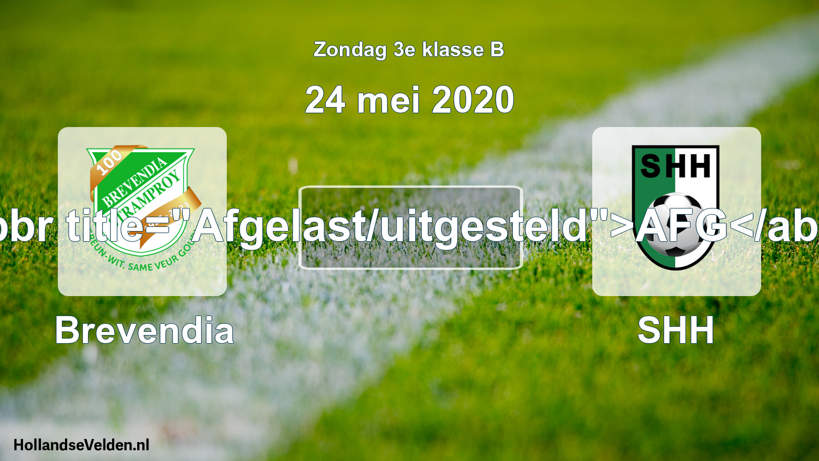 Scheduled Match: Brevendia - SHH (24 May 2020)