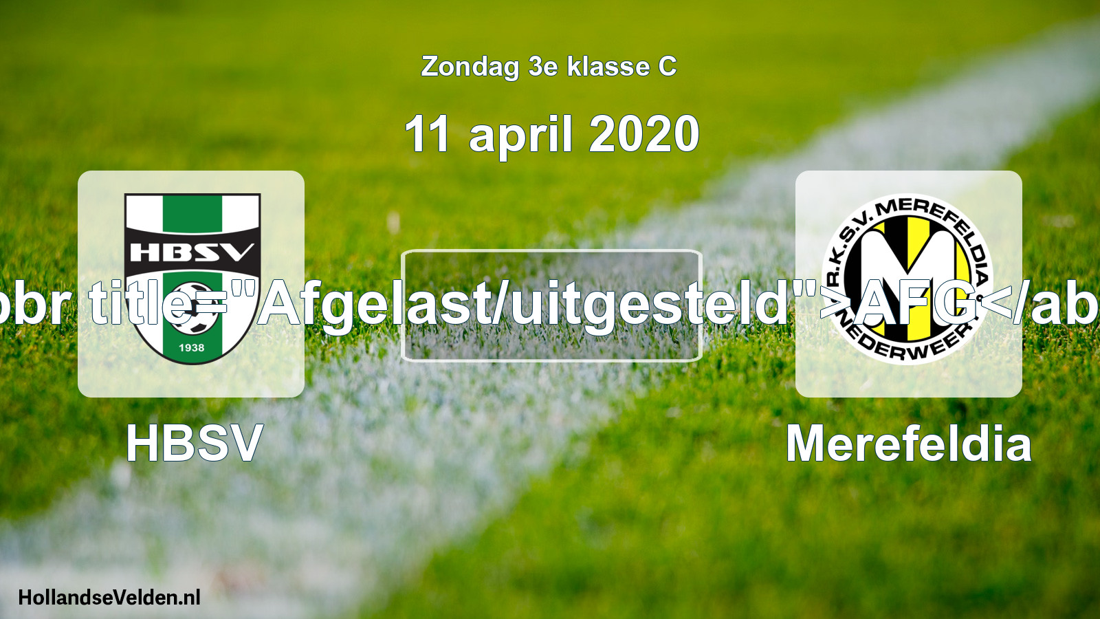 Scheduled Match: HBSV - Merefeldia (11 April 2020)