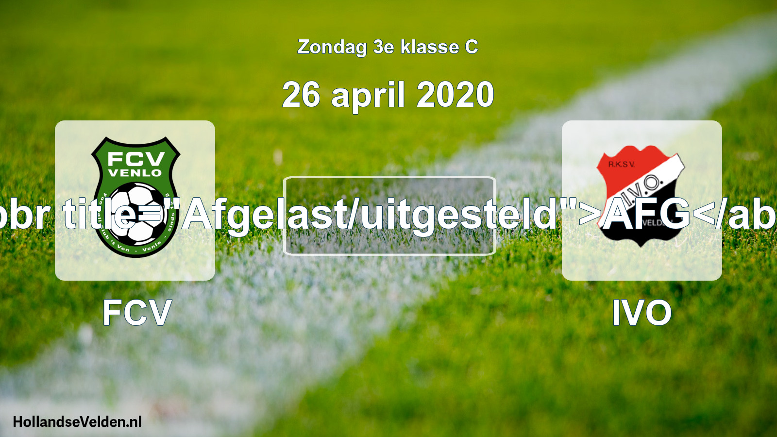 Scheduled Match: FCV - IVO (26 April 2020)