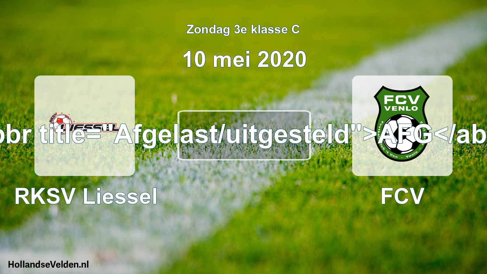 Scheduled Match: RKSV Liessel - FCV (10 May 2020)