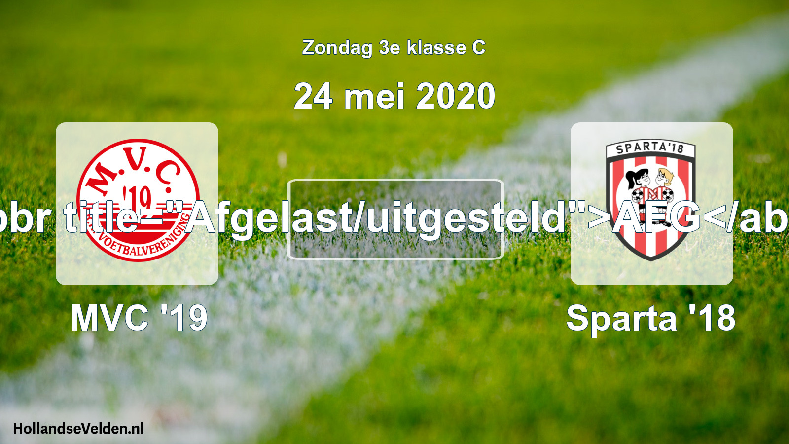Scheduled Match: MVC '19 - Sparta '18 (24 May 2020)
