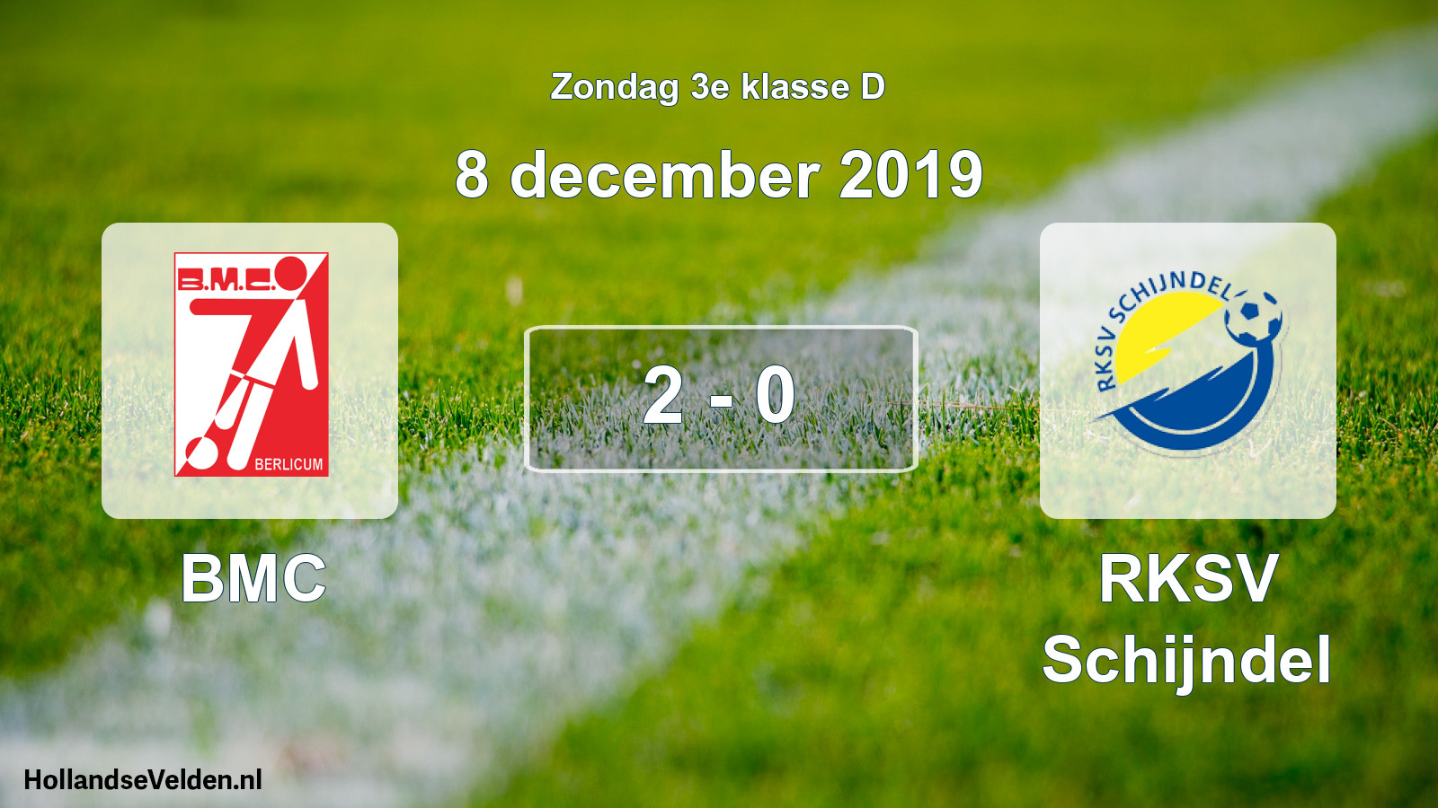 Total number of matches played: BMC - RKSV Schijndel 2 - 0 (8 December 2019)