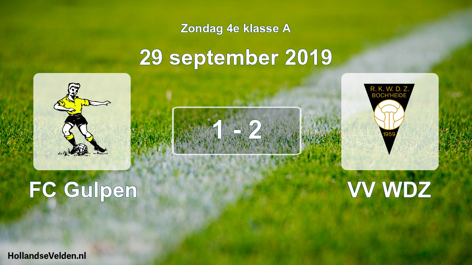 Total number of matches played: FC Gulpen - VV WDZ 1 - 2 (29 September 2019)