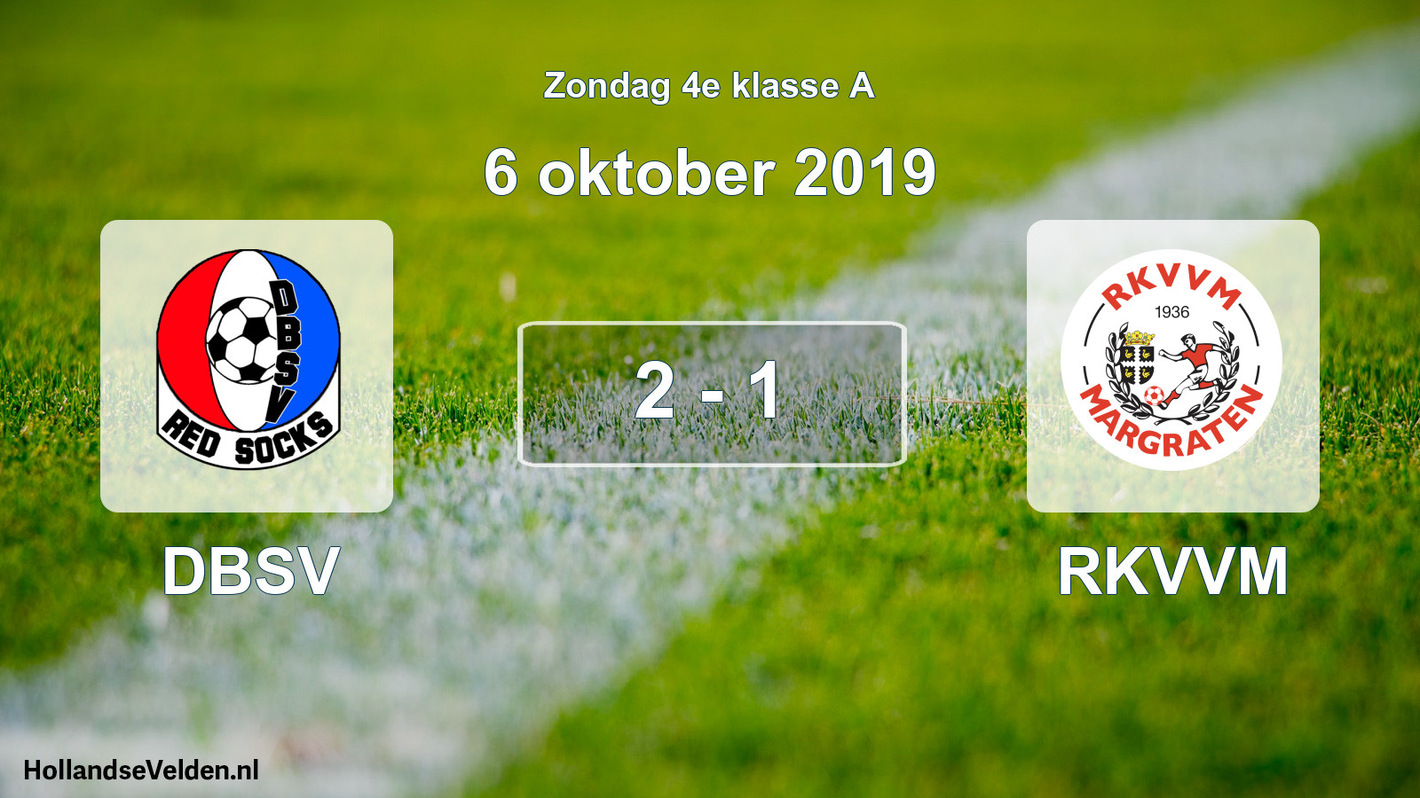 Total number of matches played: DBSV - RKVVM 2 - 1 (6 October 2019)