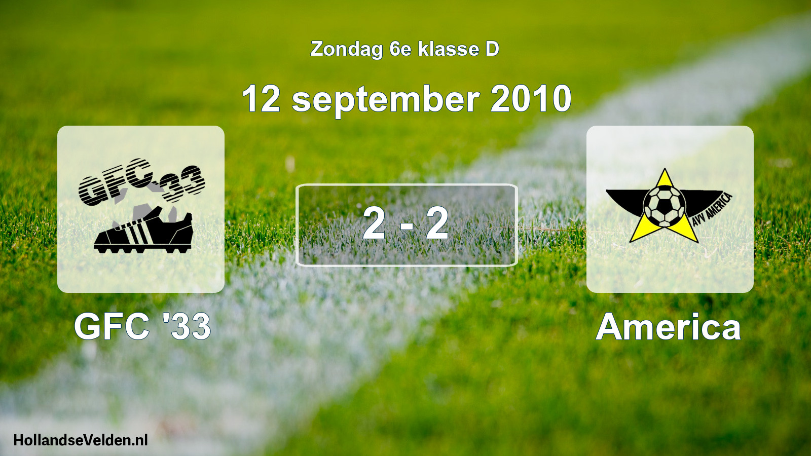 Total number of matches played: GFC '33 - America 2 - 2 (12 September 2010)