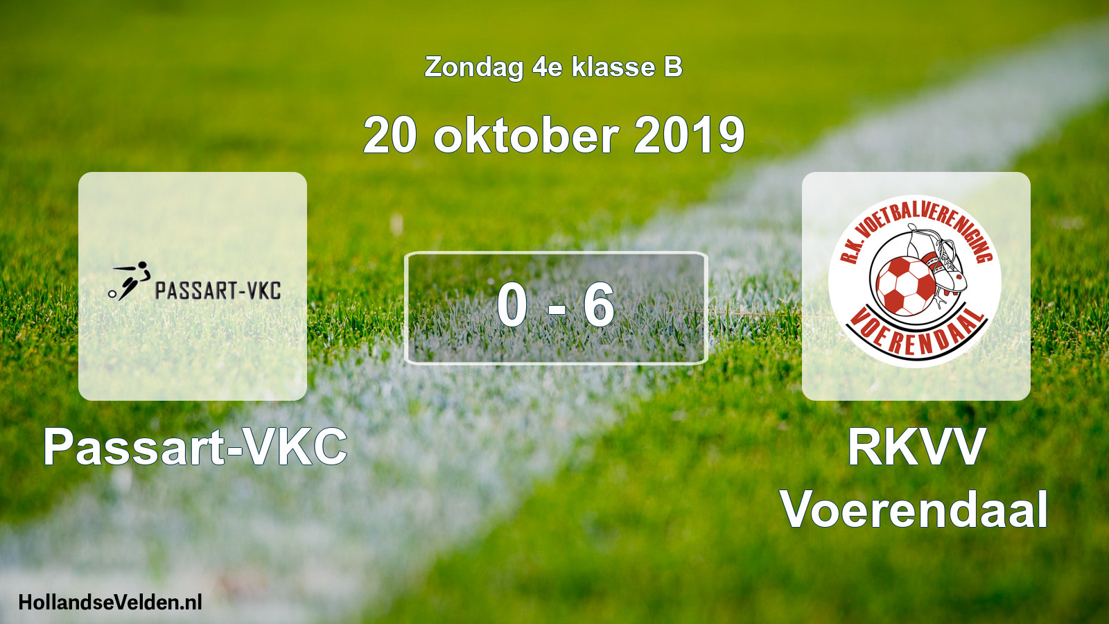 Total number of matches played: Passart-VKC - RKVV Voerendaal 0 - 6 (20 October 2019)