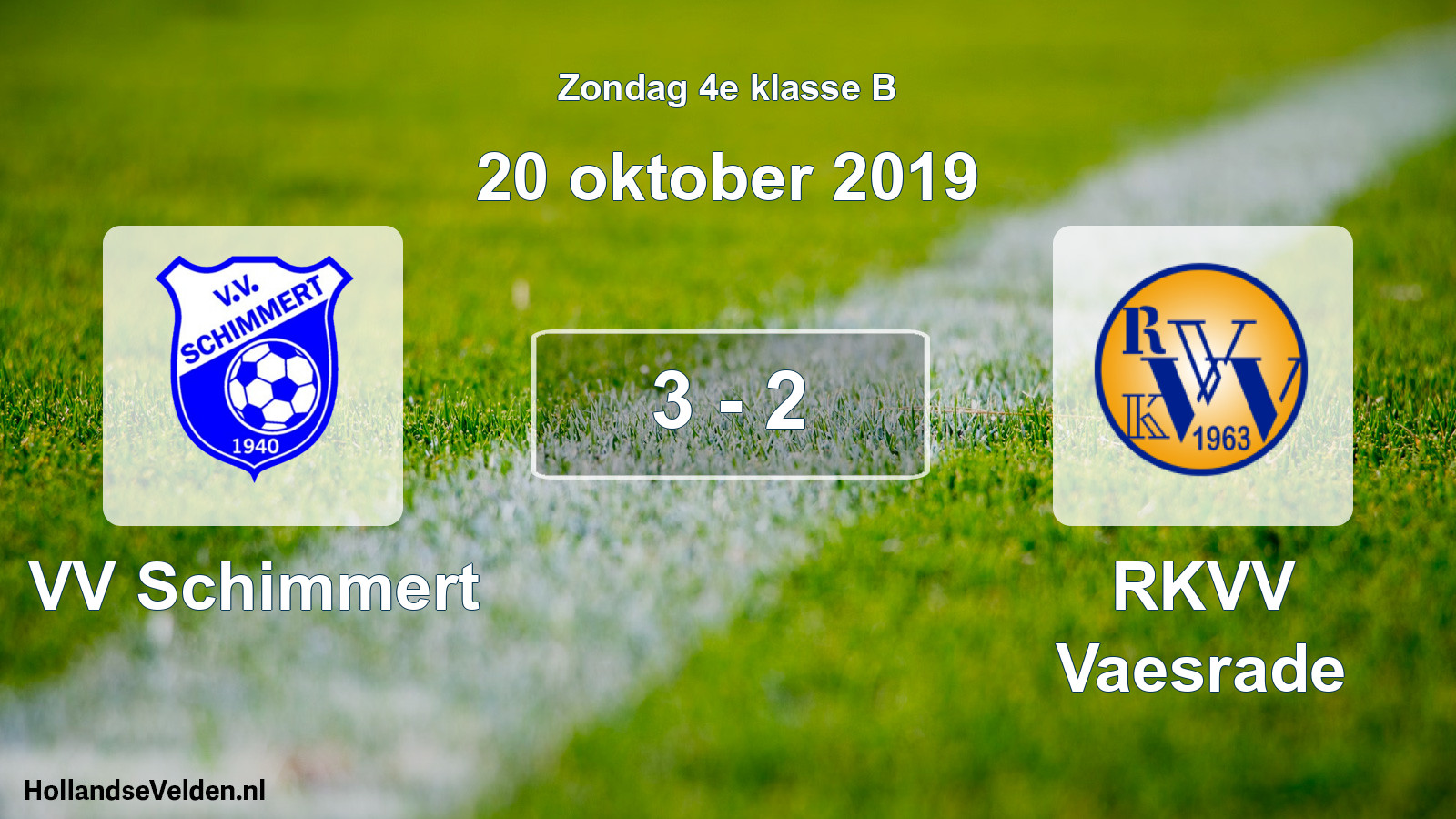 Total number of matches played: VV Schimmert - RKVV Vaesrade 3 - 2 (20 October 2019)