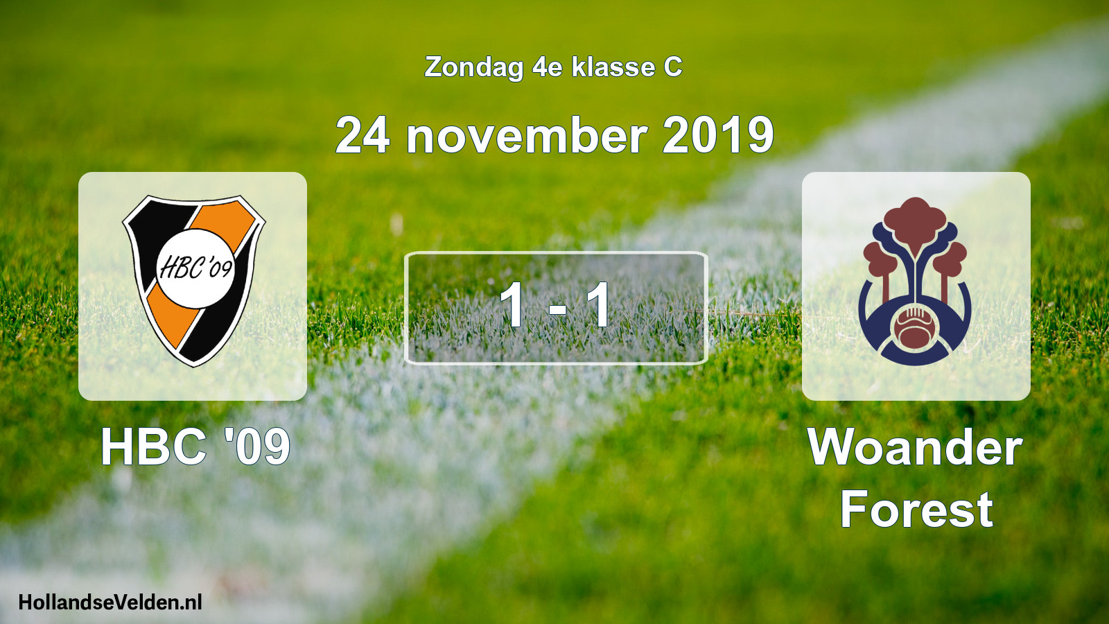 Total number of matches played: HBC '09 - Woander Forest 1 - 1 (24 November 2019)