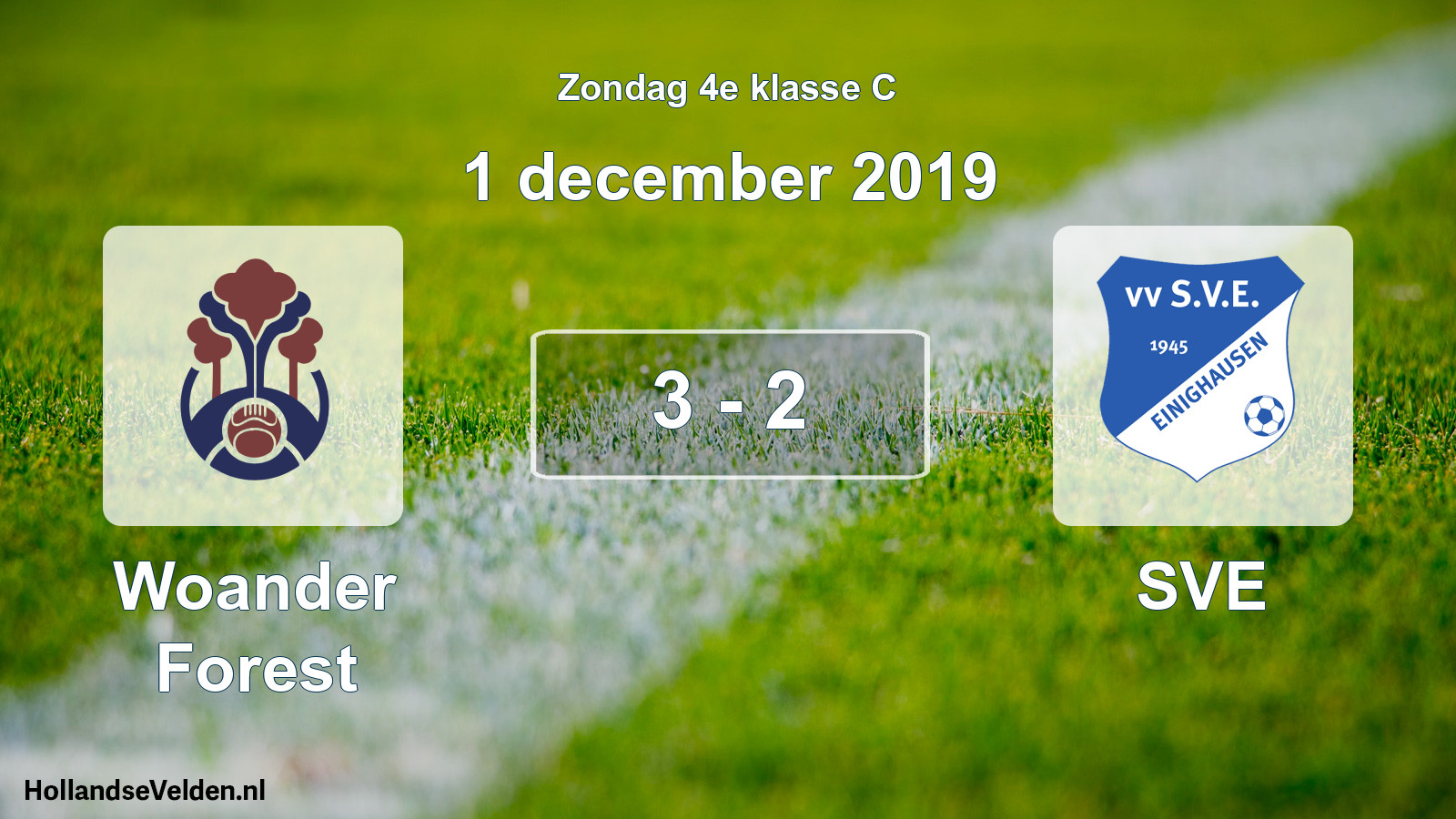 Total number of matches played: Woander Forest - SVE 3 - 2 (1 December 2019)