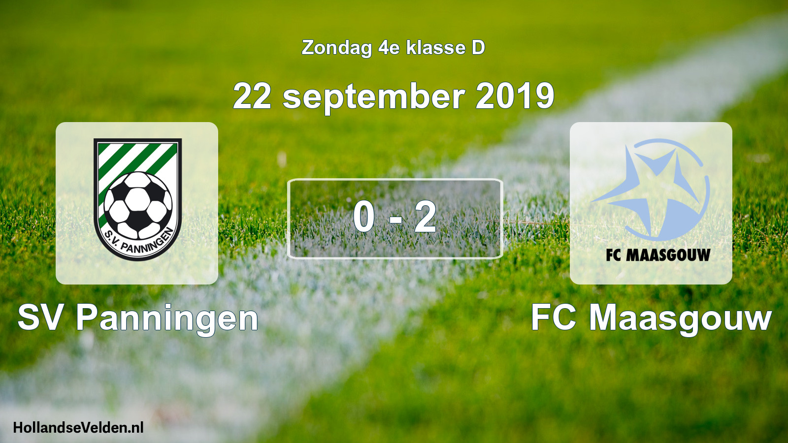 Total number of matches played: SV Panningen - FC Maasgouw 0 - 2 (22 September 2019)
