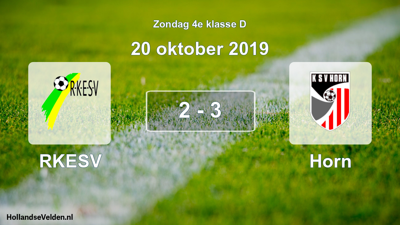 Total number of matches played: RKESV - Horn 2 - 3 (20 October 2019)