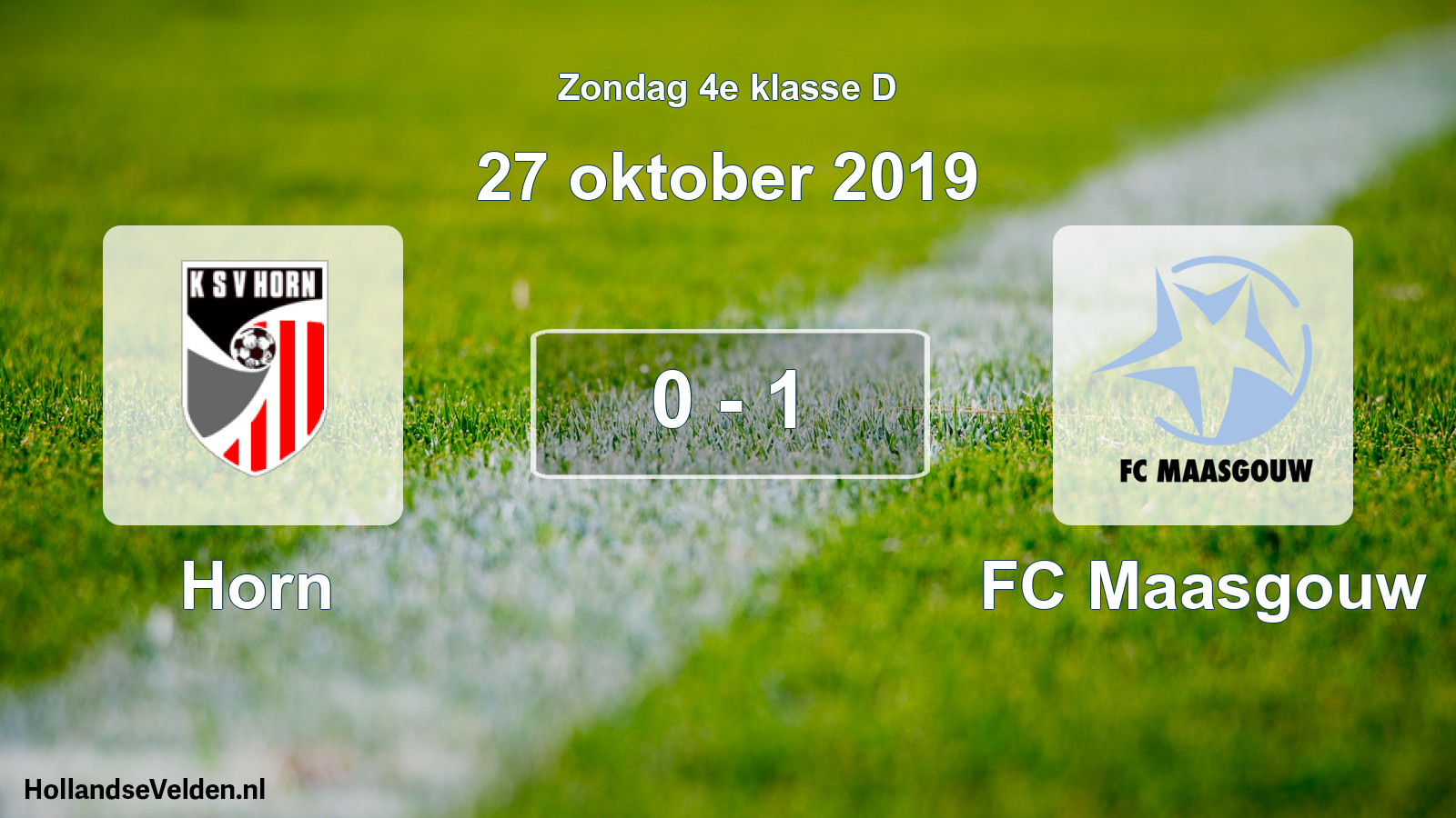 Total number of matches played: Horn - FC Maasgouw 0 - 1 (27 October 2019)