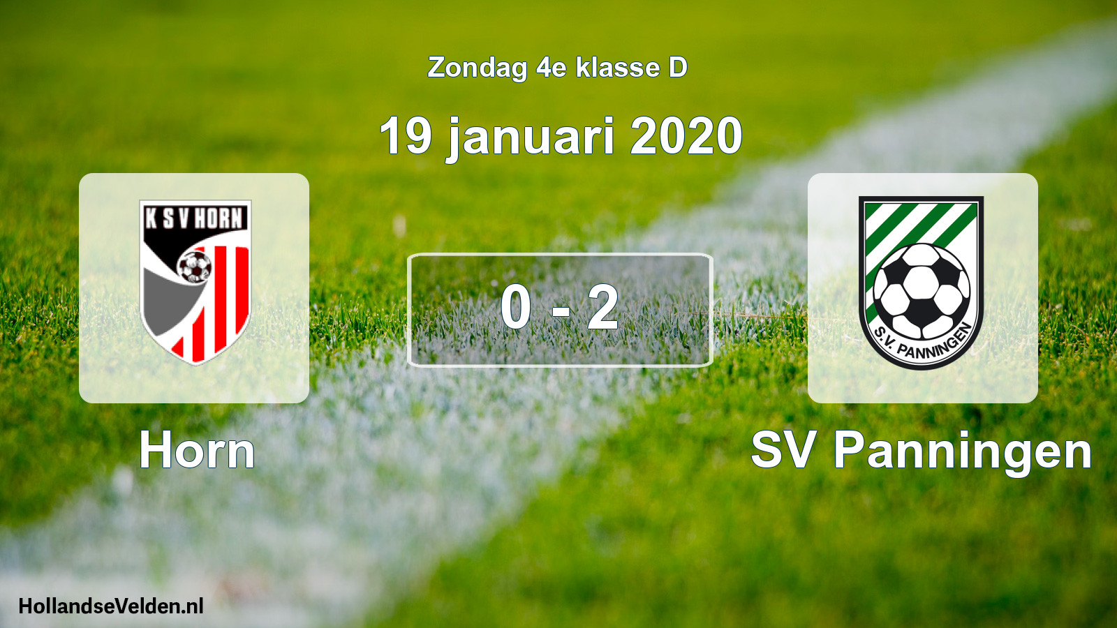 Total number of matches played: Horn - SV Panningen 0 - 2 (19 January 2020)