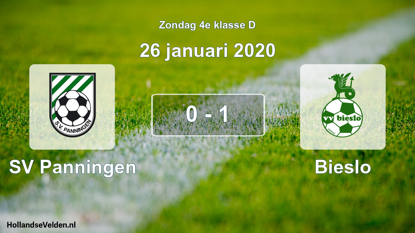 Total number of matches played: SV Panningen - Bieslo 0 - 1 (26 January 2020)