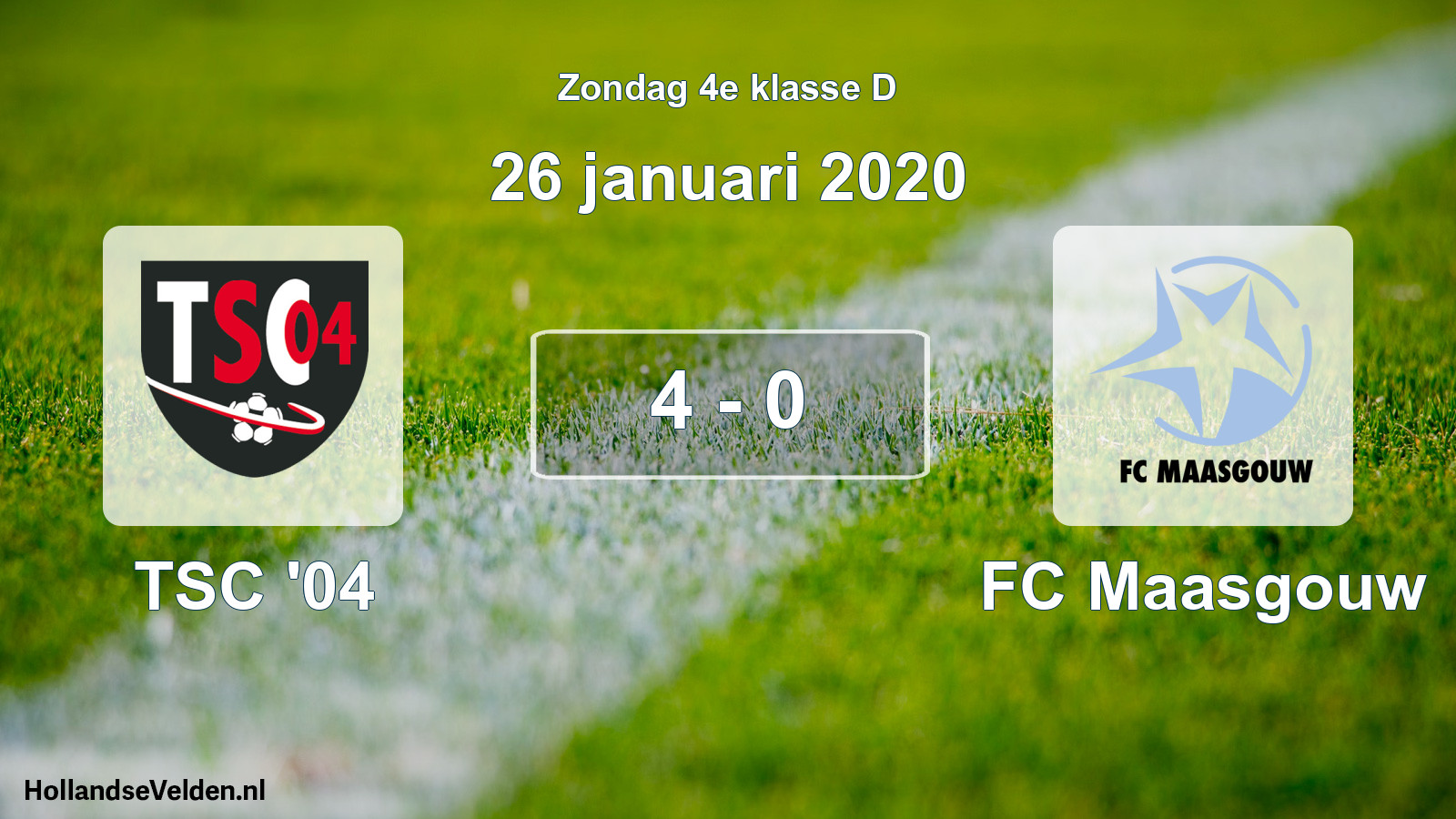 Total number of matches played: TSC '04 - FC Maasgouw 4 - 0 (26 January 2020)