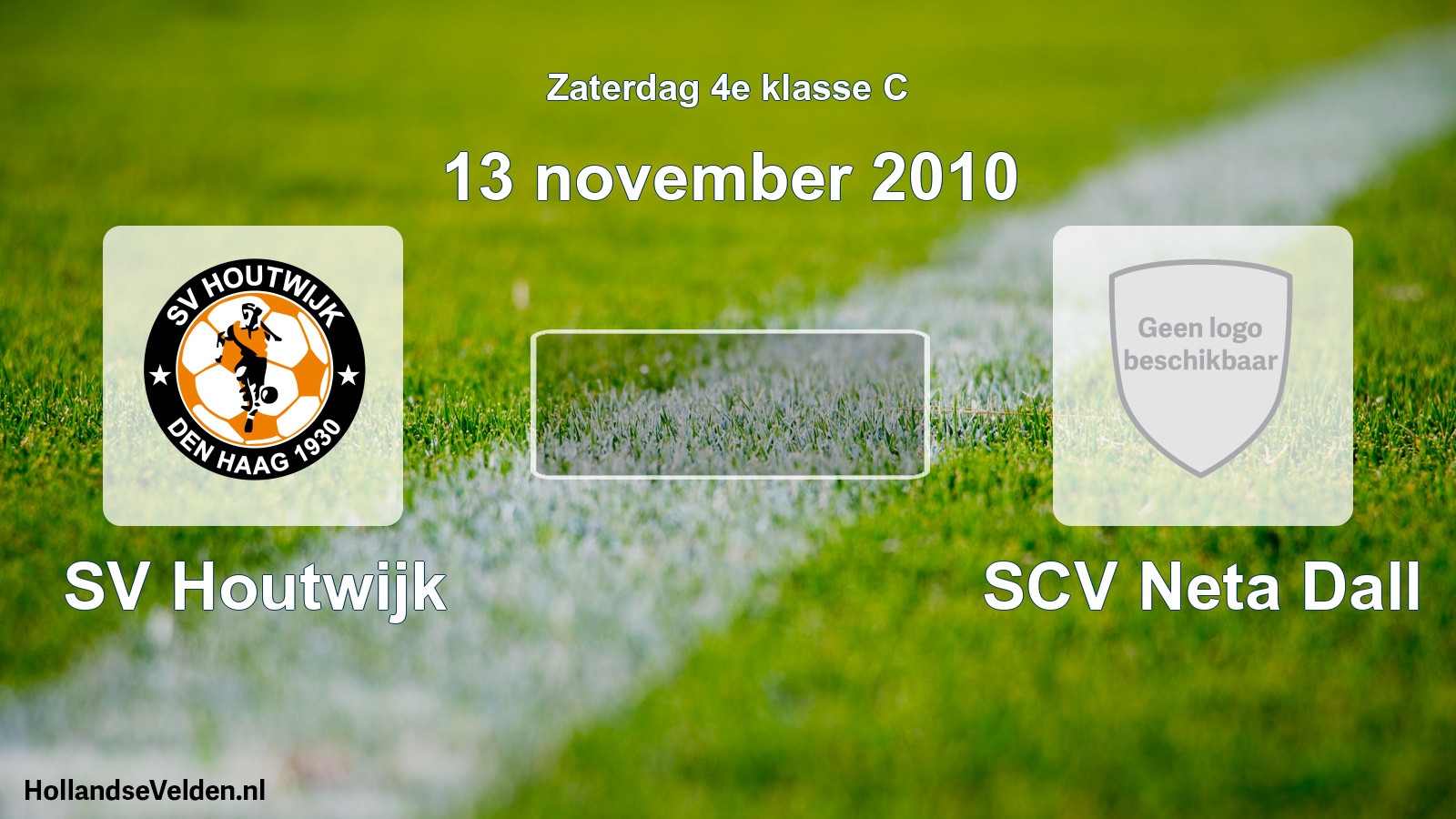 Geplande wedstrijd: SV Houtwijk - SCV Neta Dall (13 november 2010)