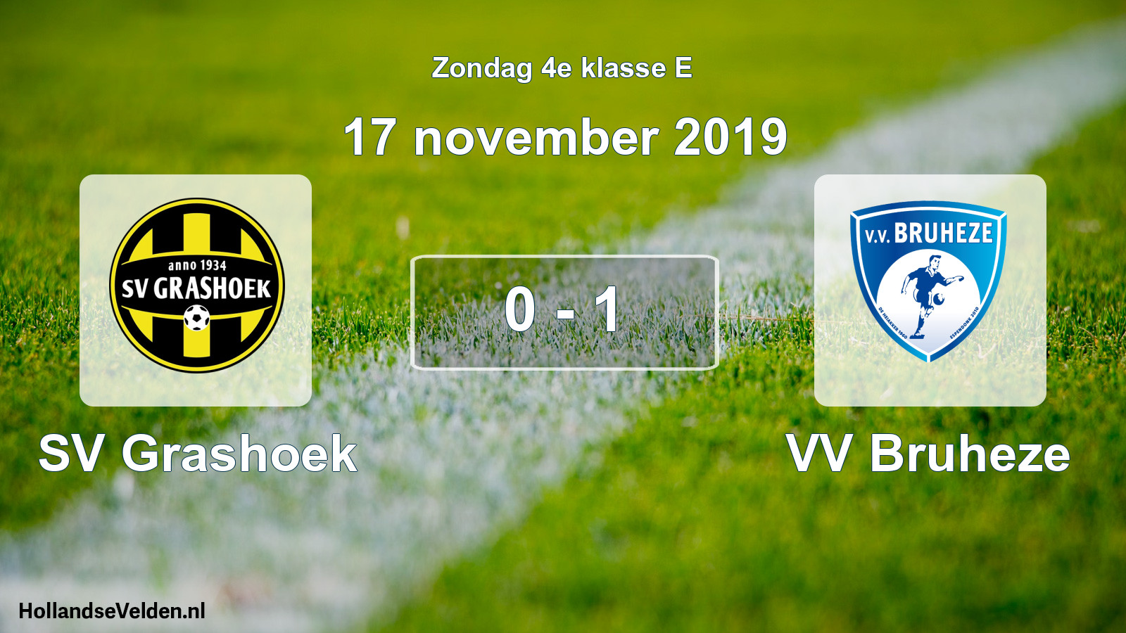 Total number of matches played: SV Grashoek - VV Bruheze 0 - 1 (17 November 2019)