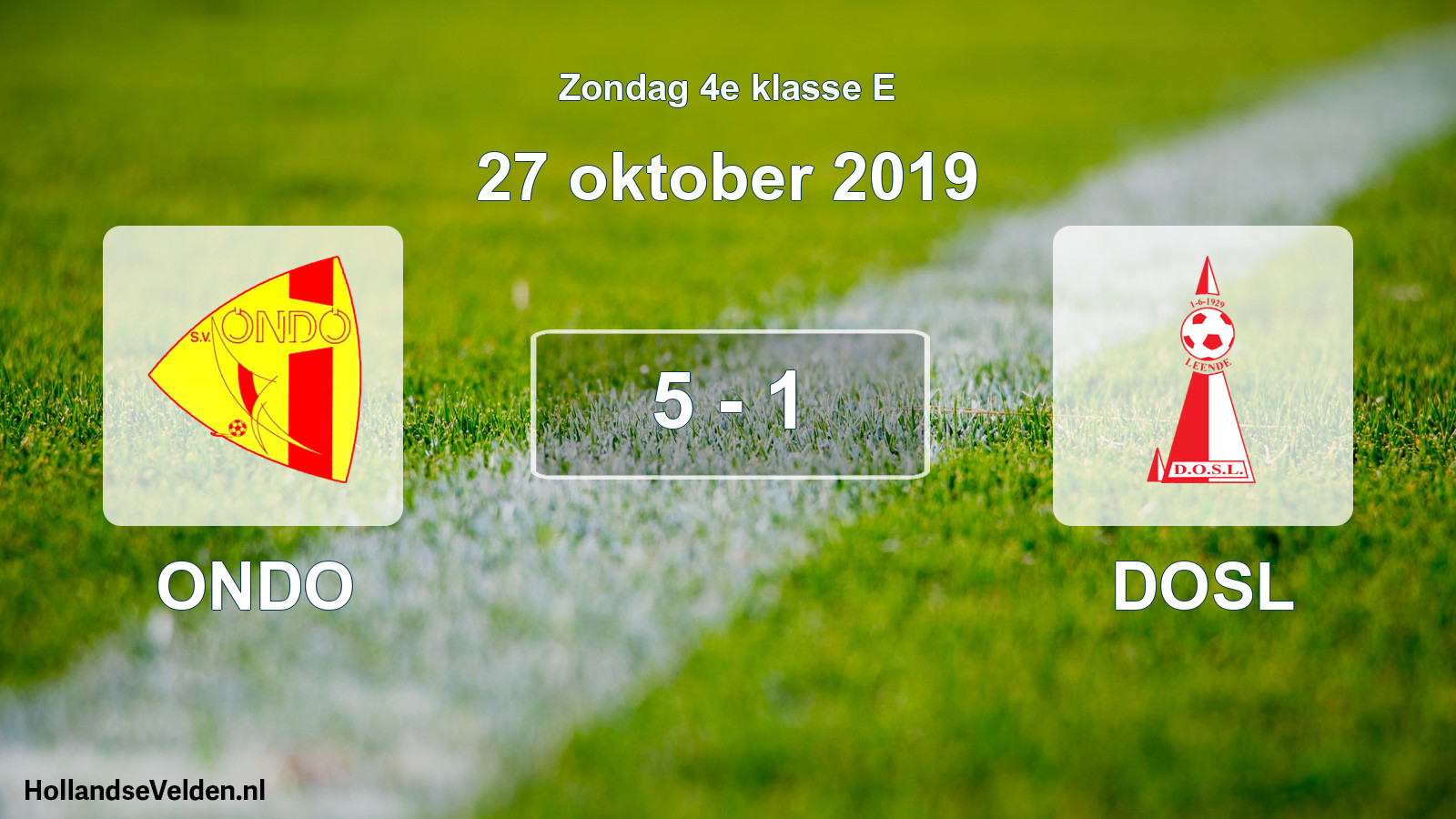 Total number of matches played: ONDO - DOSL 5 - 1 (27 October 2019)