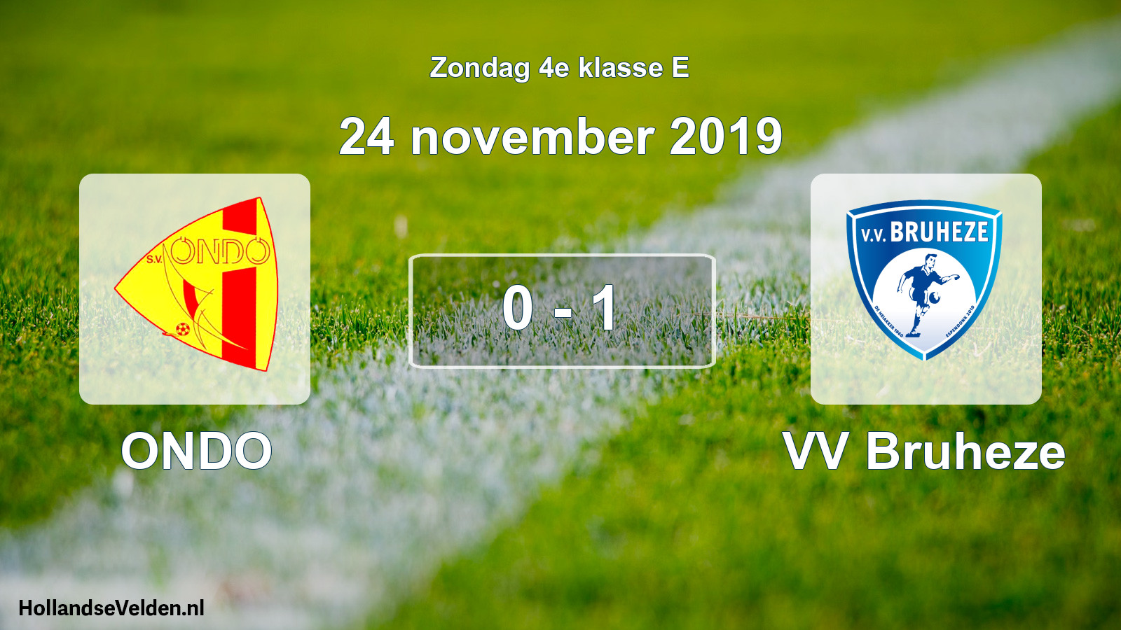 Total number of matches played: ONDO - VV Bruheze 0 - 1 (24 November 2019)