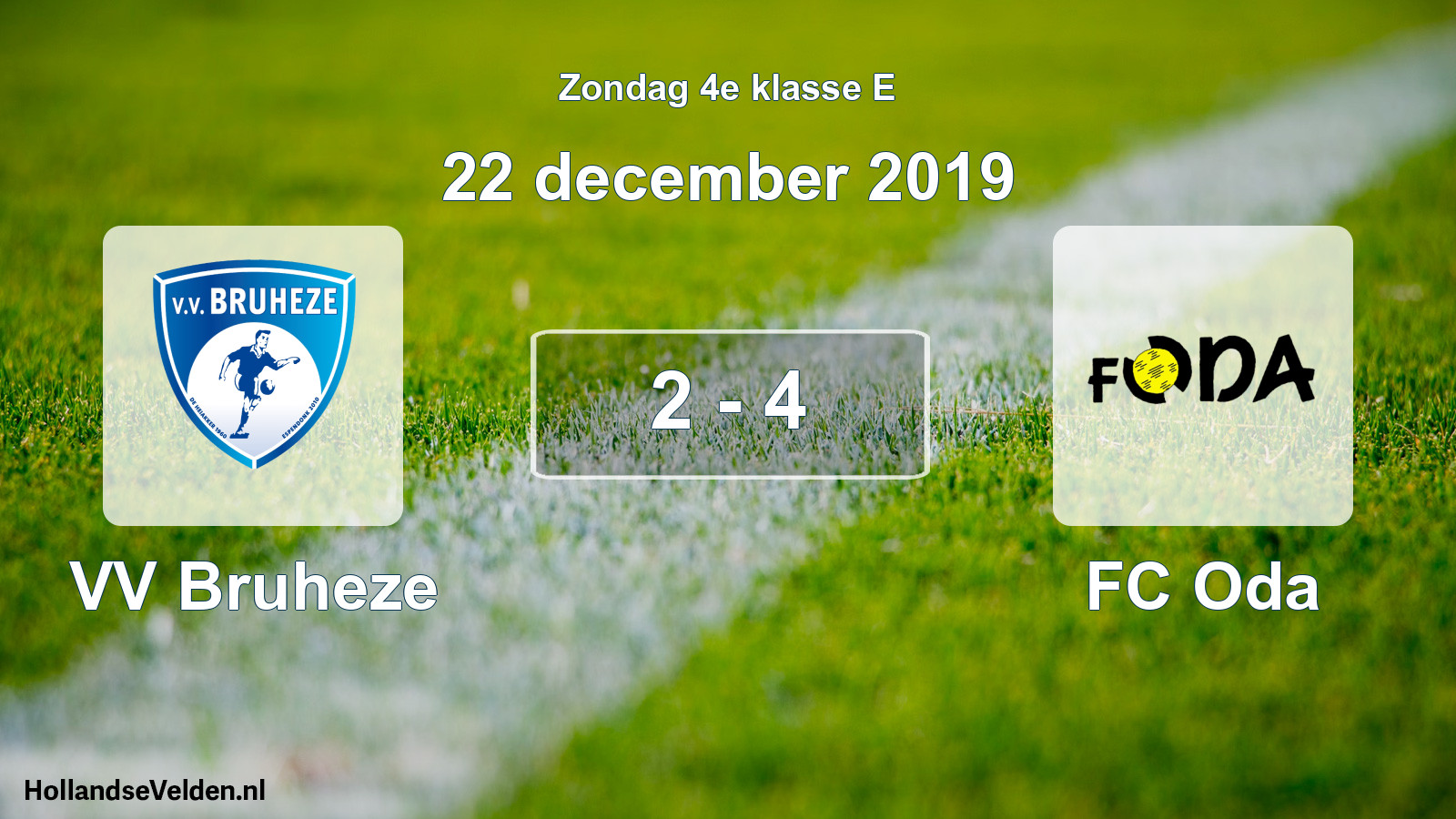 Total number of matches played: VV Bruheze - FC Oda 2 - 4 (22 December 2019)