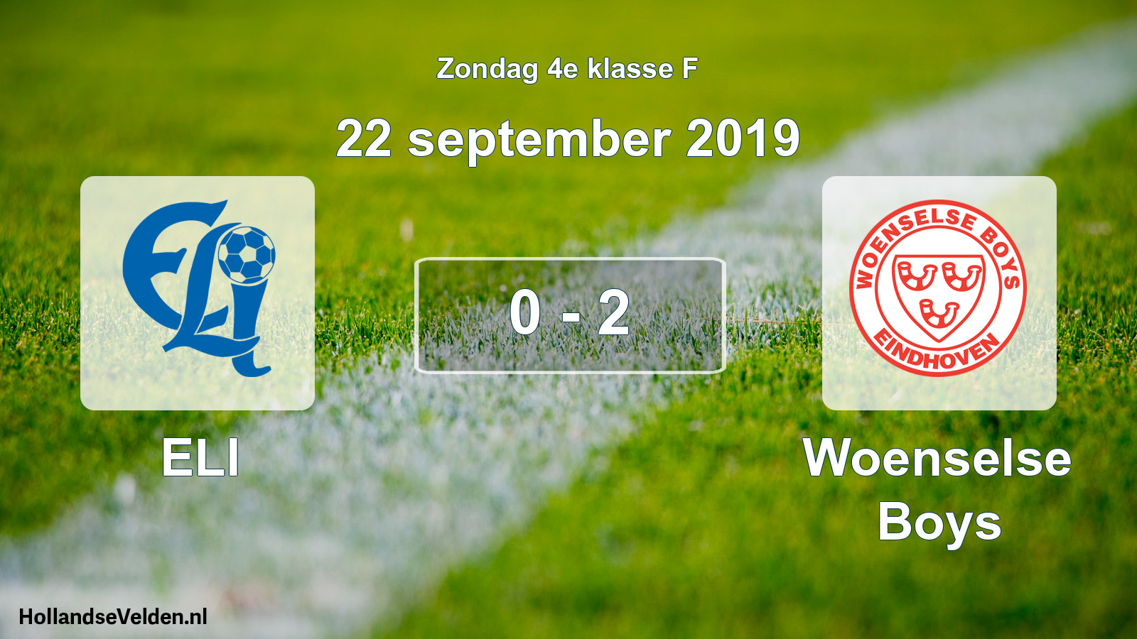 Total number of matches played: ELI - Woenselse Boys 0 - 2 (22 September 2019)