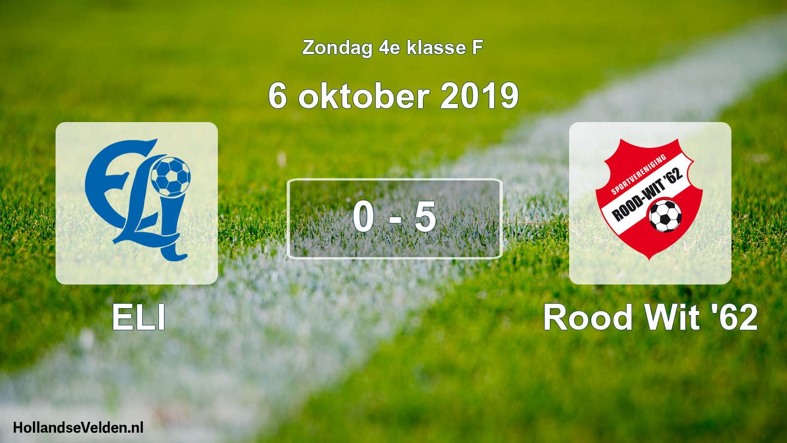 Total number of matches played: ELI - Rood Wit '62 0 - 5 (6 October 2019)