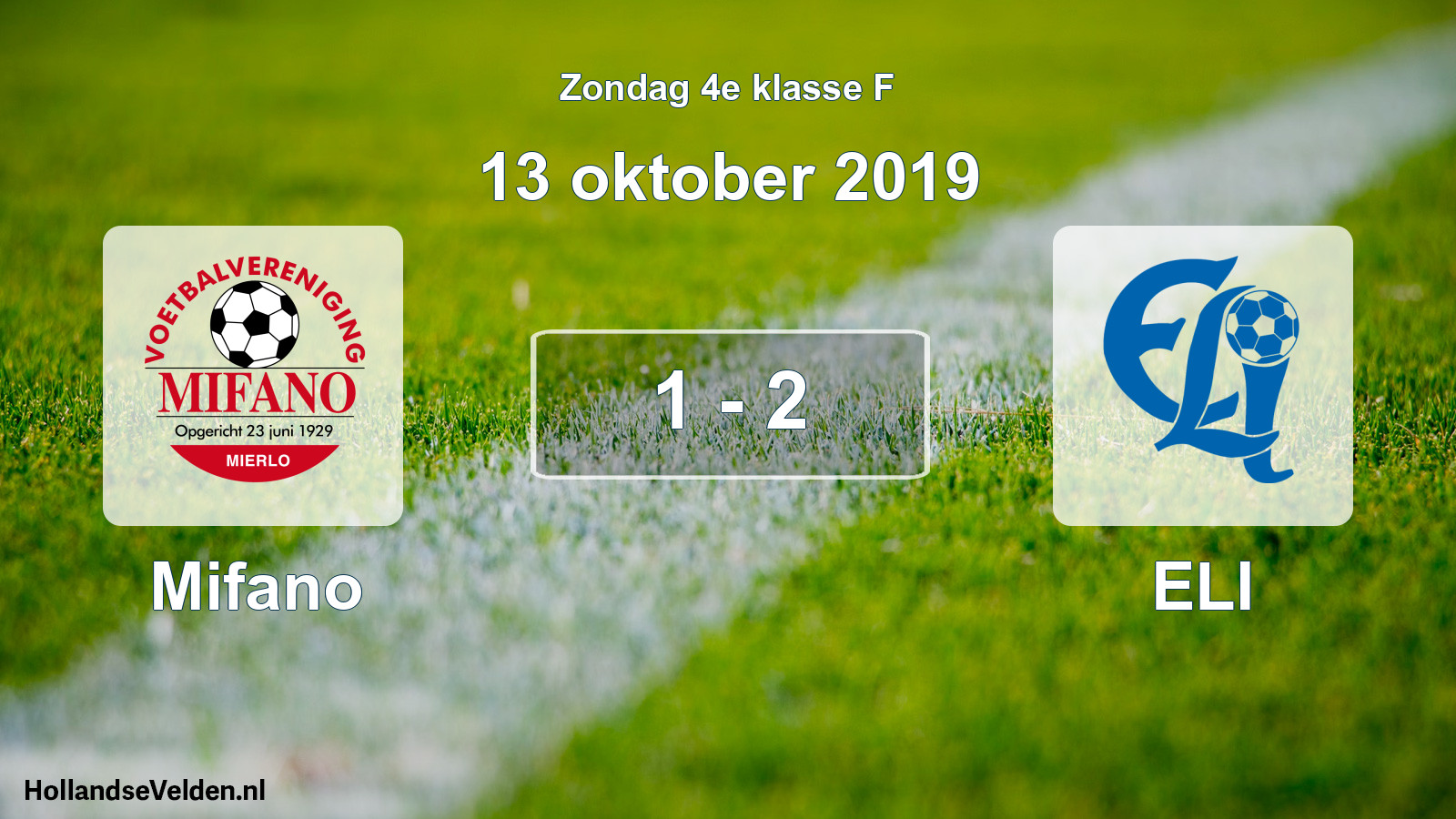 Total number of matches played: Mifano - ELI 1 - 2 (13 October 2019)