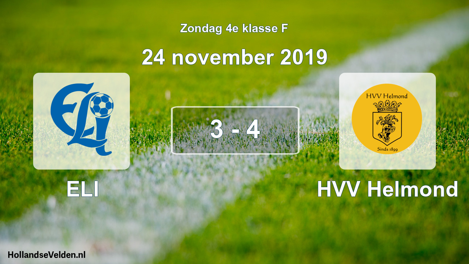 Total number of matches played: ELI - HVV Helmond 3 - 4 (24 November 2019)