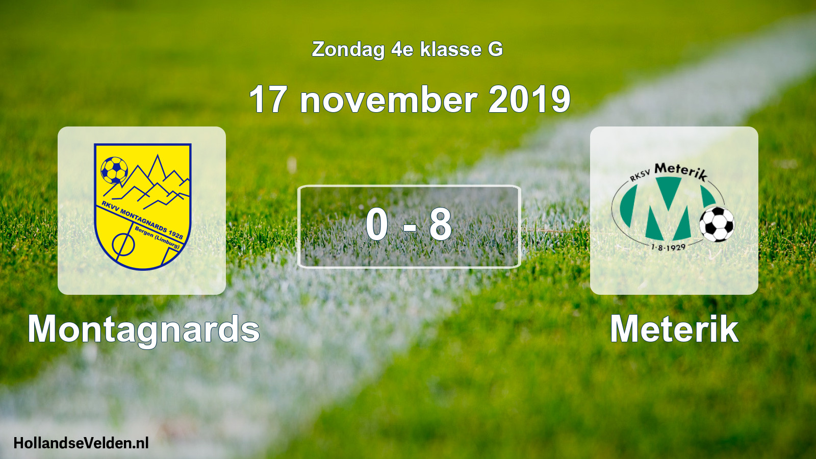 Total number of matches played: Montagnards - Meterik 0 - 8 (17 November 2019)