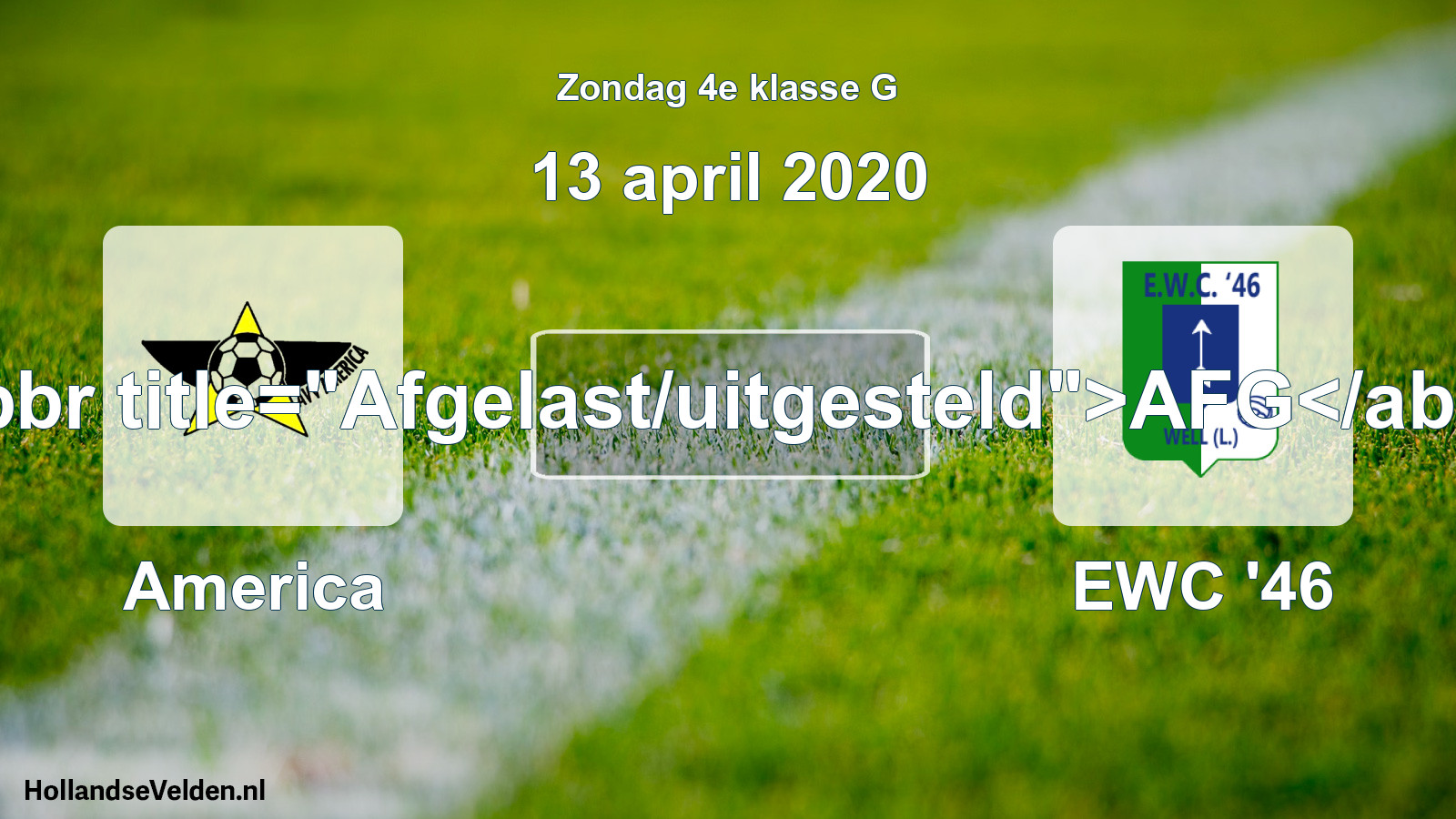 Scheduled Match: America - EWC '46 (13 April 2020)