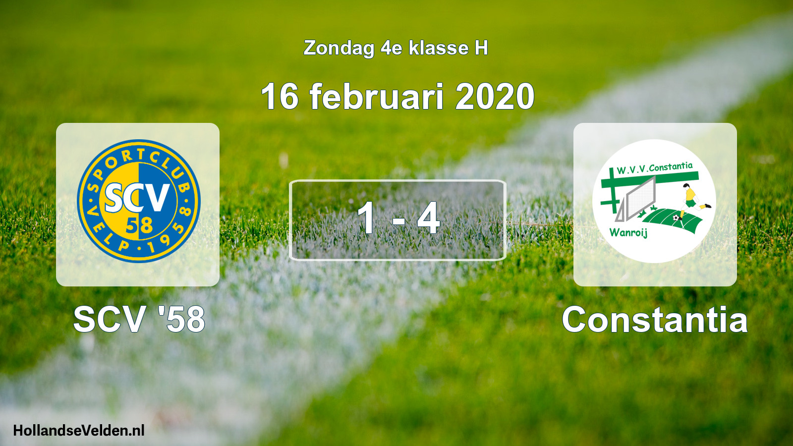 Total number of matches played: SCV '58 - Constantia 1 - 4 (16 February 2020)