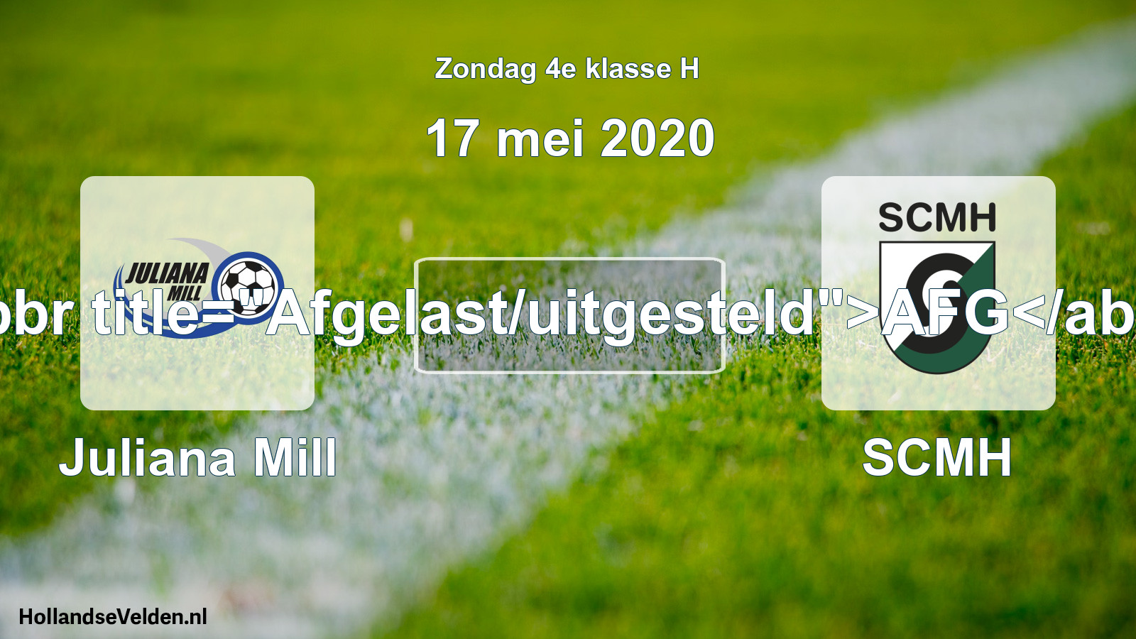 Scheduled Match: Juliana Mill - SCMH (17 May 2020)