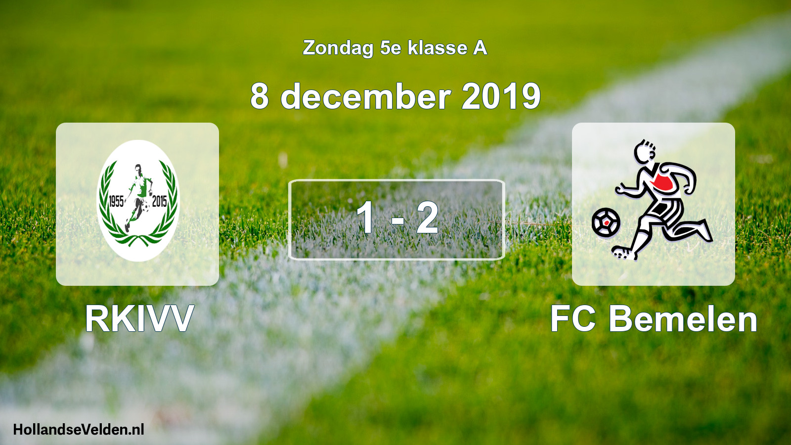 Total number of matches played: RKIVV - FC Bemelen 1 - 2 (8 December 2019)