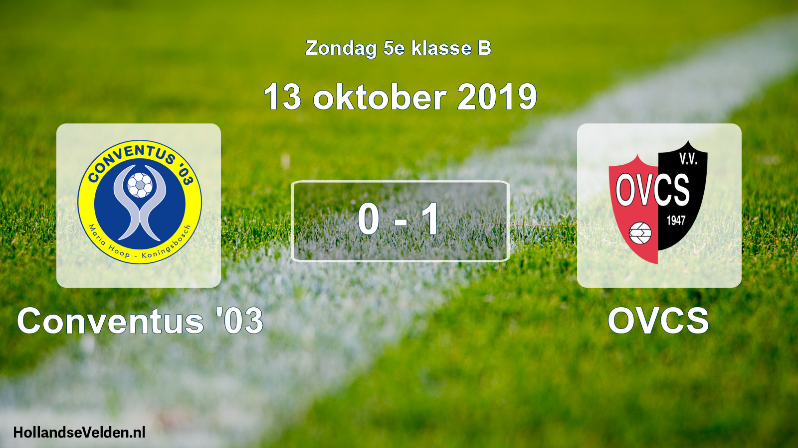 Total number of matches played: Conventus '03 - OVCS 0 - 1 (13 October 2019)
