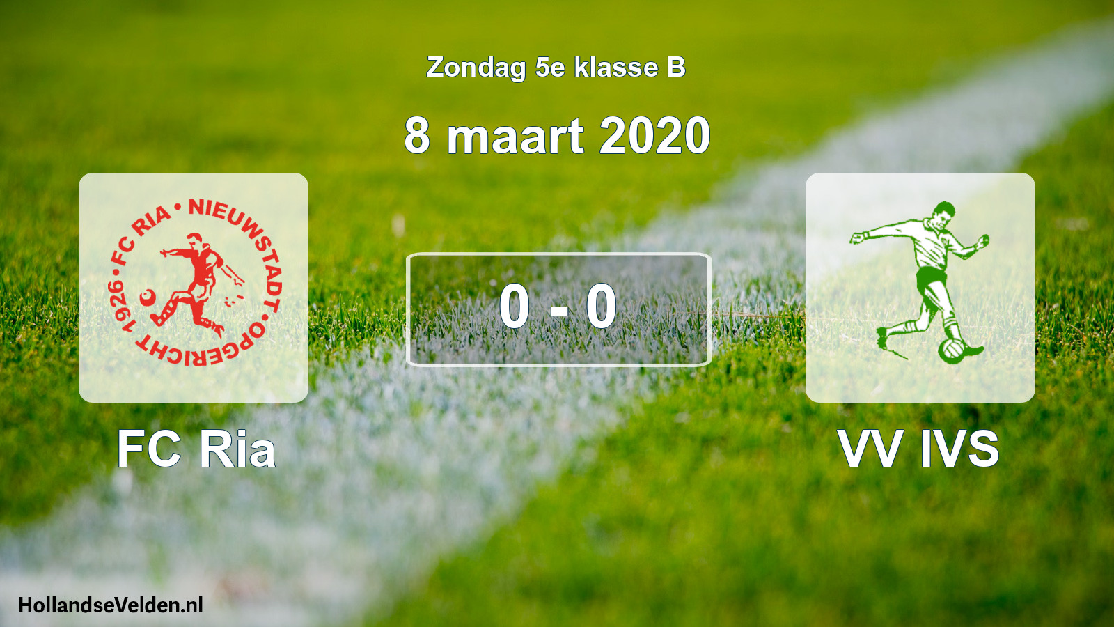 Total number of matches played: FC Ria - VV IVS 0 - 0 (8 March 2020)